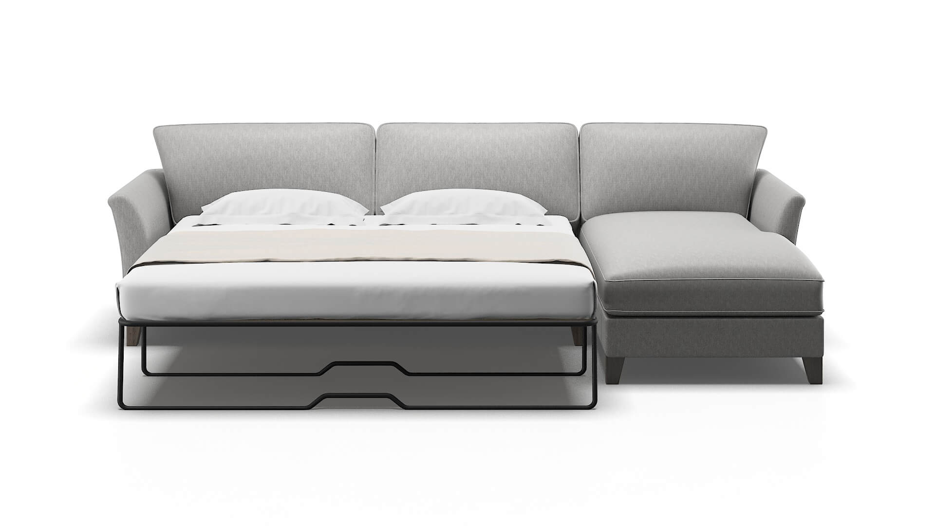 Cologne Bungalow Graphite Panel Sleeper Espresso legs 1