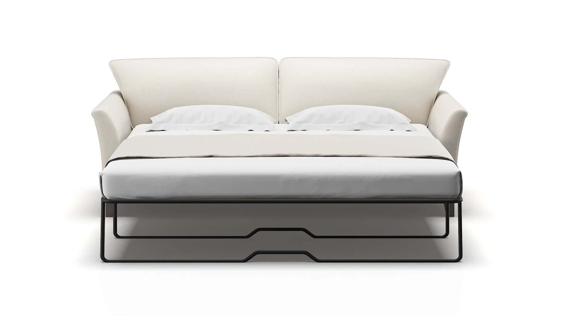 Cologne Bungalow Ivory Sofa Sleeper Espresso legs 1