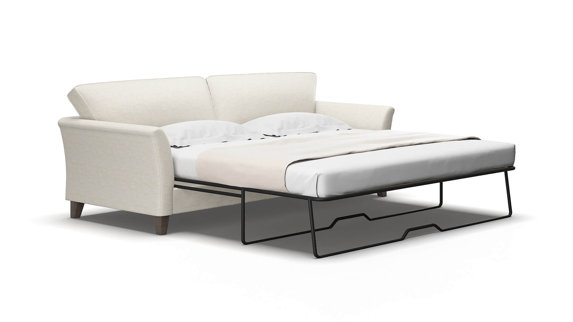 Cologne Catalina Linen Sofa Sleeper Espresso legs 2