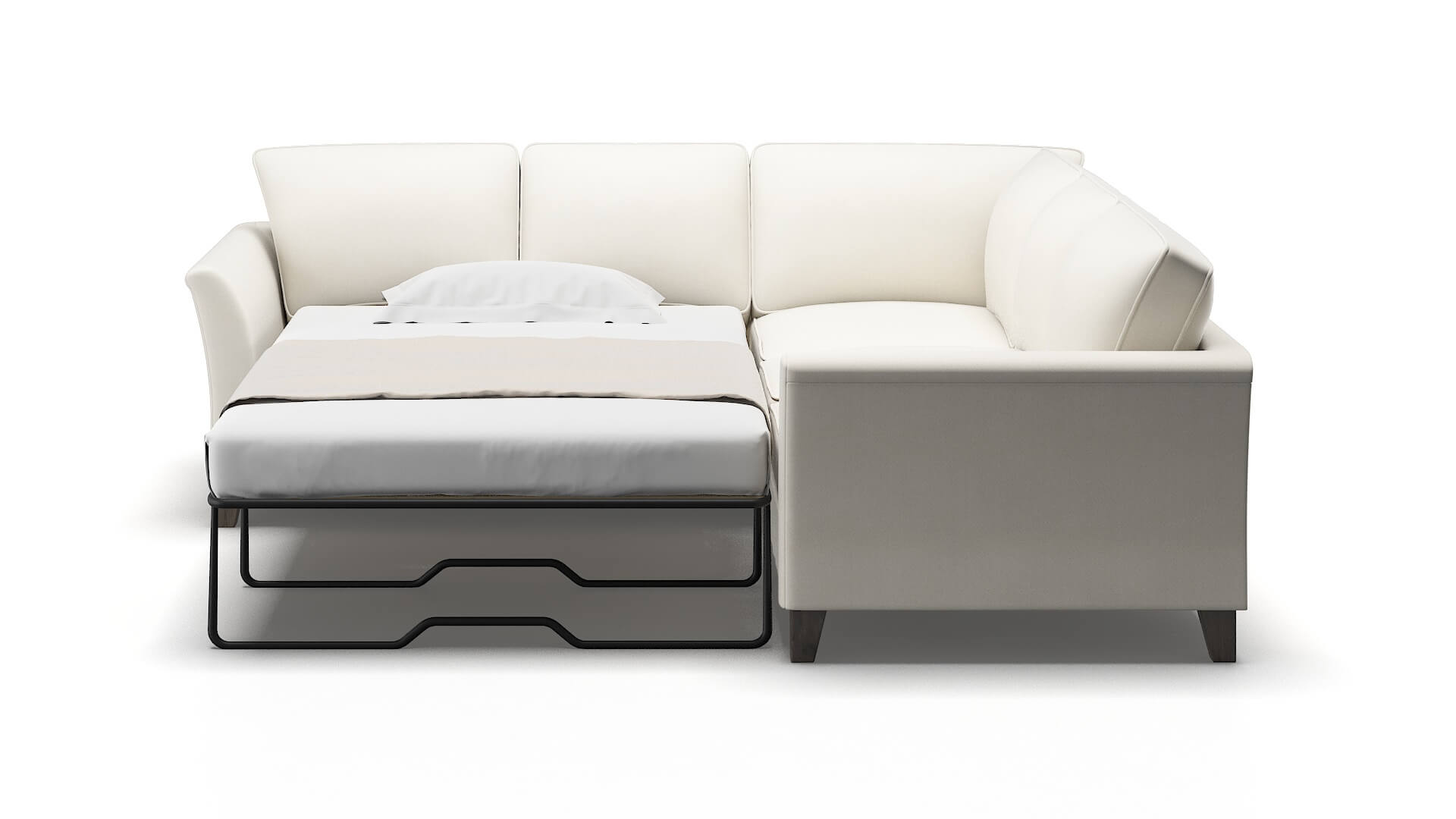 Cologne Chance Bone Sectional Sleeper Espresso legs 1