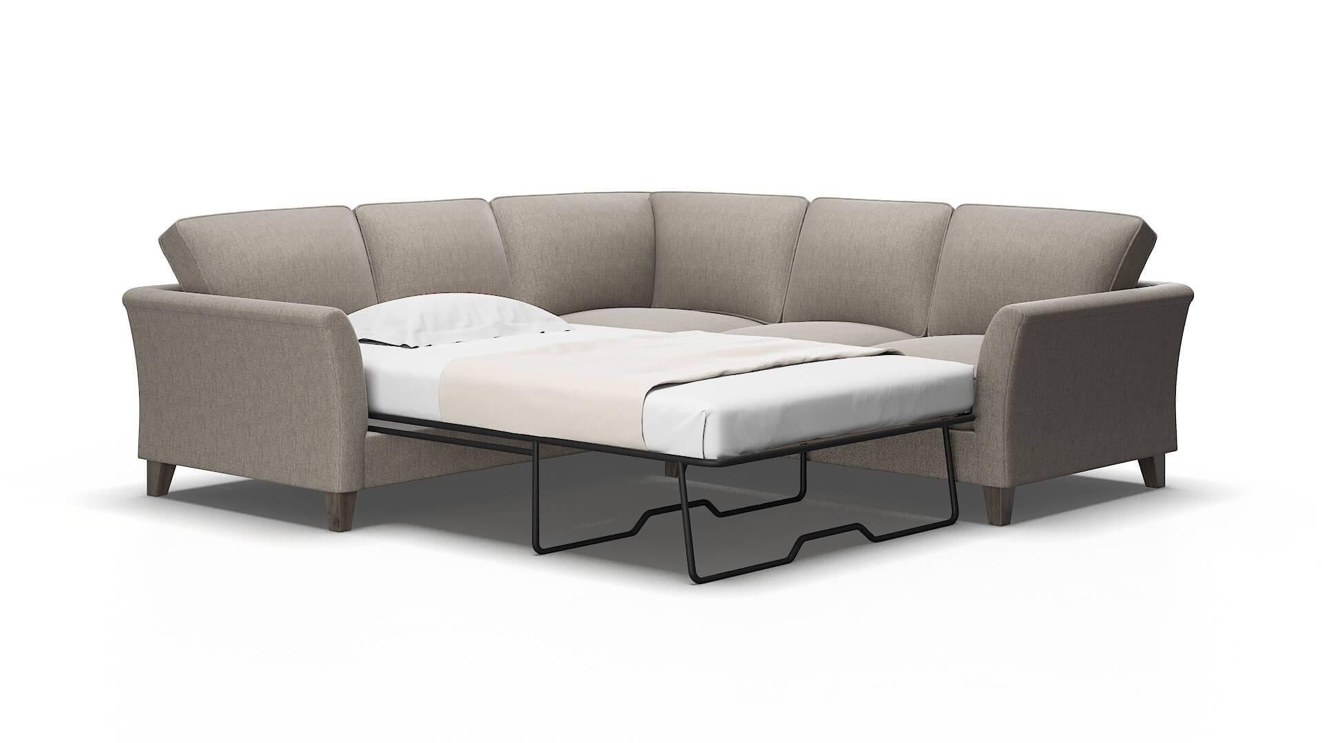 Cologne Cosmo Taupe Sectional Sleeper 2