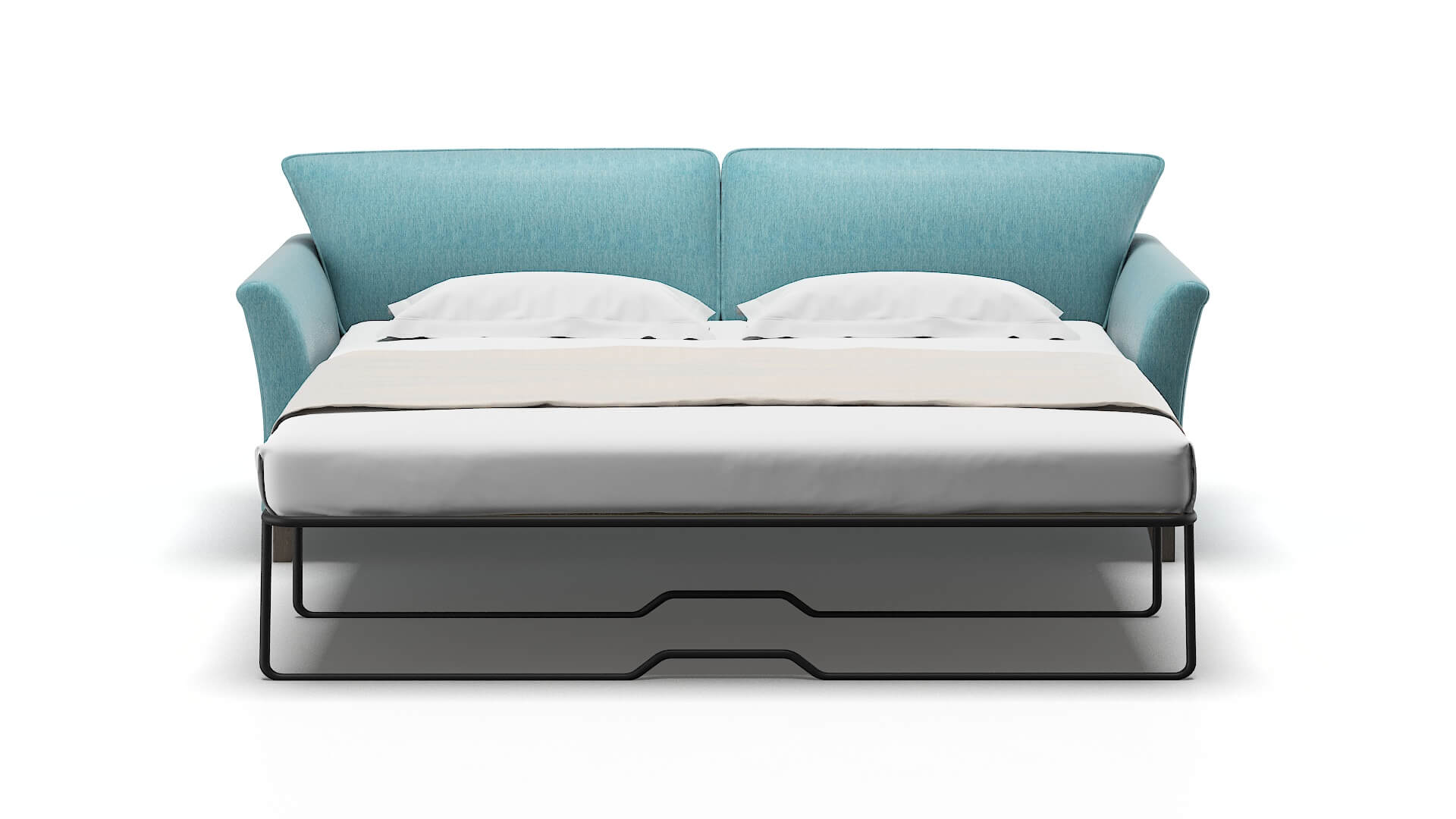 Cologne Cosmo Turquoise Sofa Sleeper Espresso legs 1
