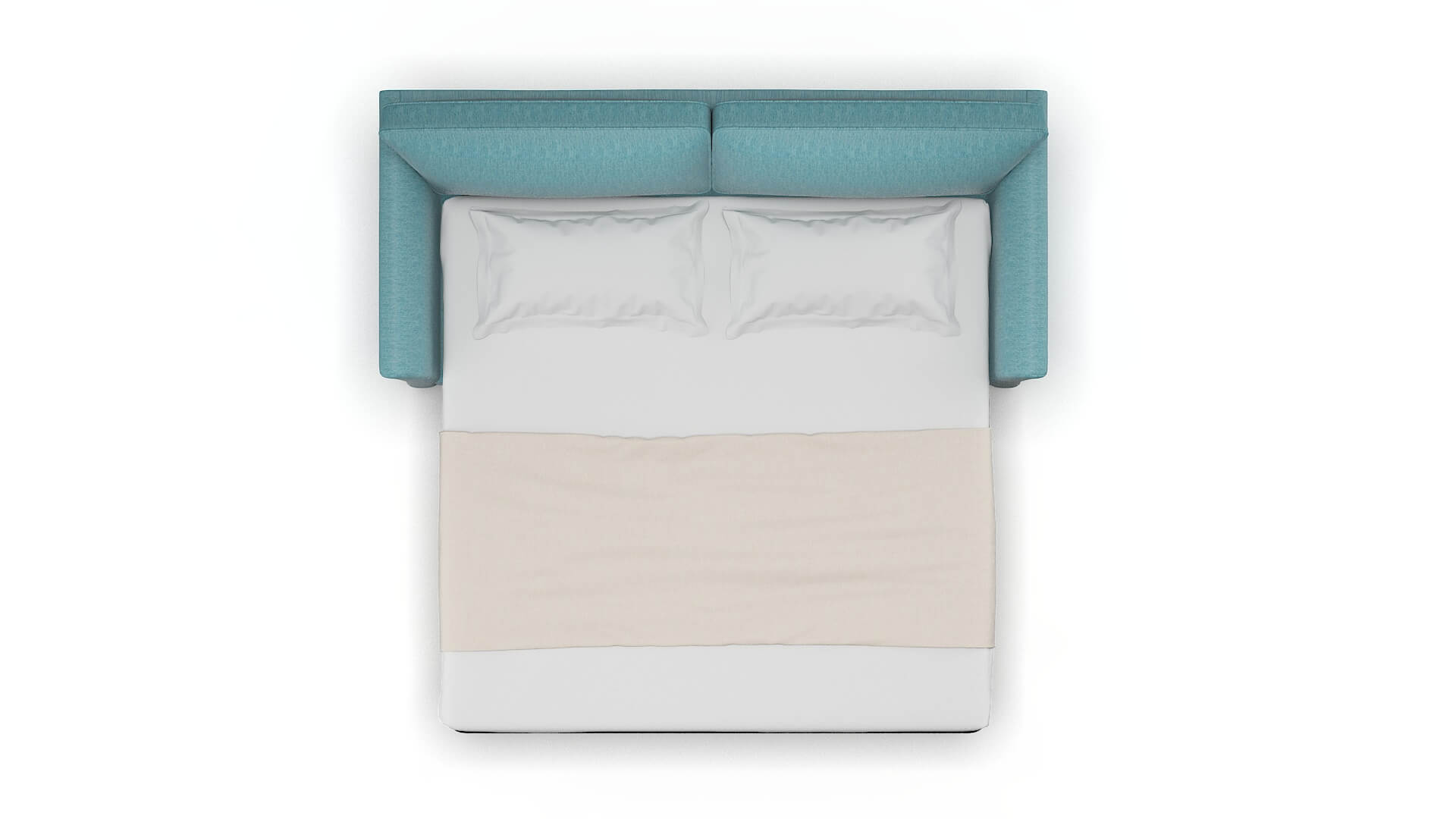 Cologne Cosmo Turquoise Sofa Sleeper Espresso legs 3