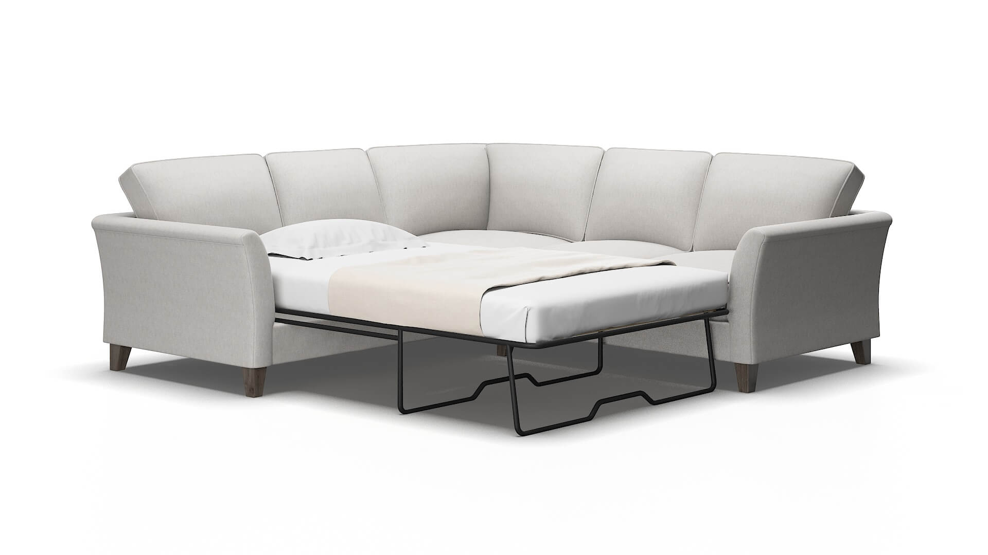 Cologne Curious Spa Sectional Sleeper Espresso legs 2