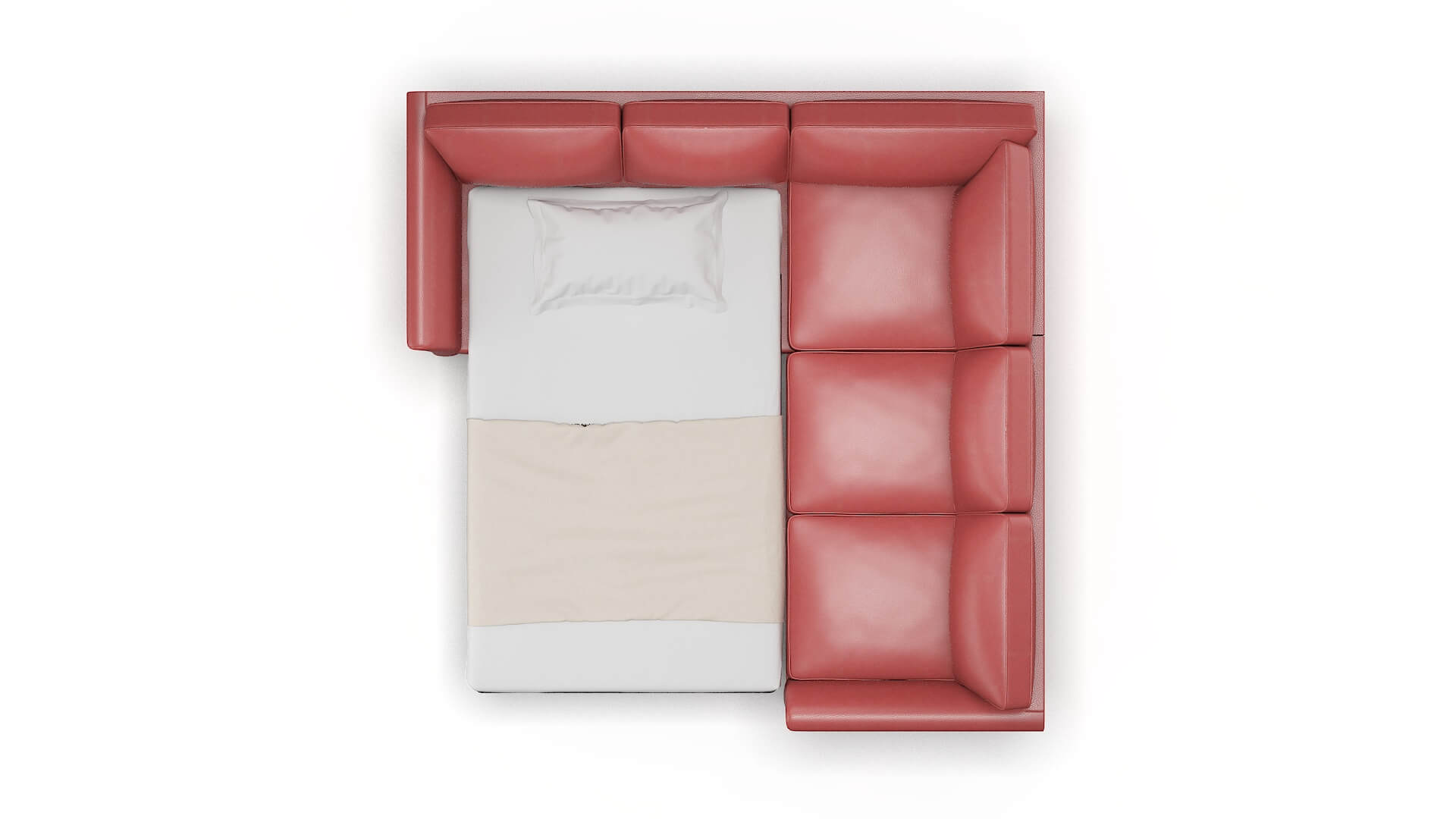 Cologne Dillion Cordovan Sectional Sleeper Espresso legs 3
