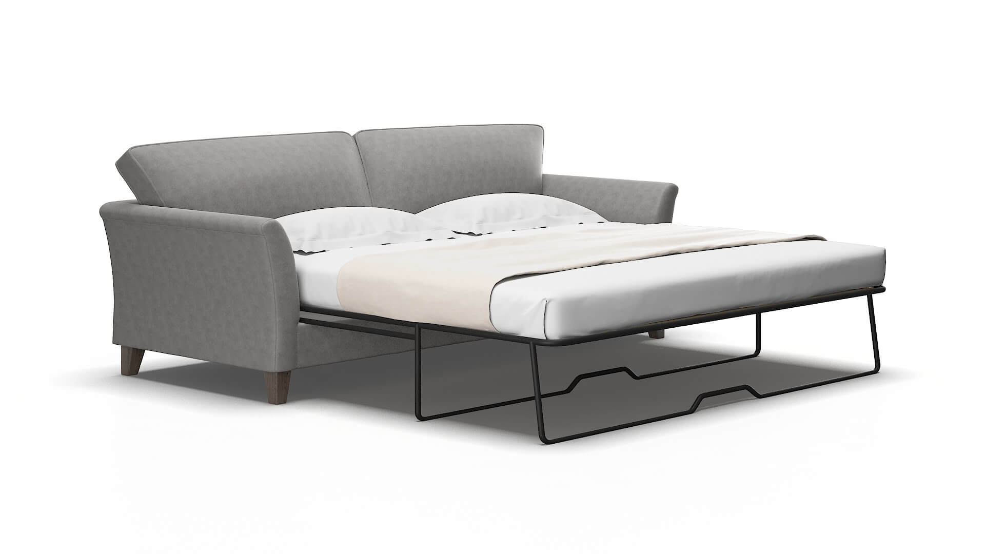 Cologne Dream_d charcoal Sofa sleeper Espresso Legs  2