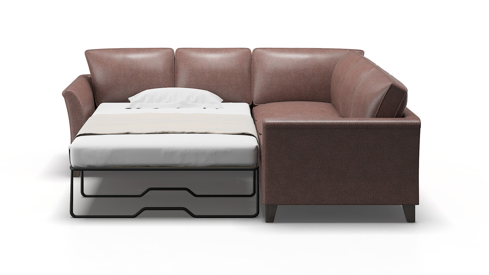 Cologne Ford Brown Sectional Sleeper Espresso legs 1