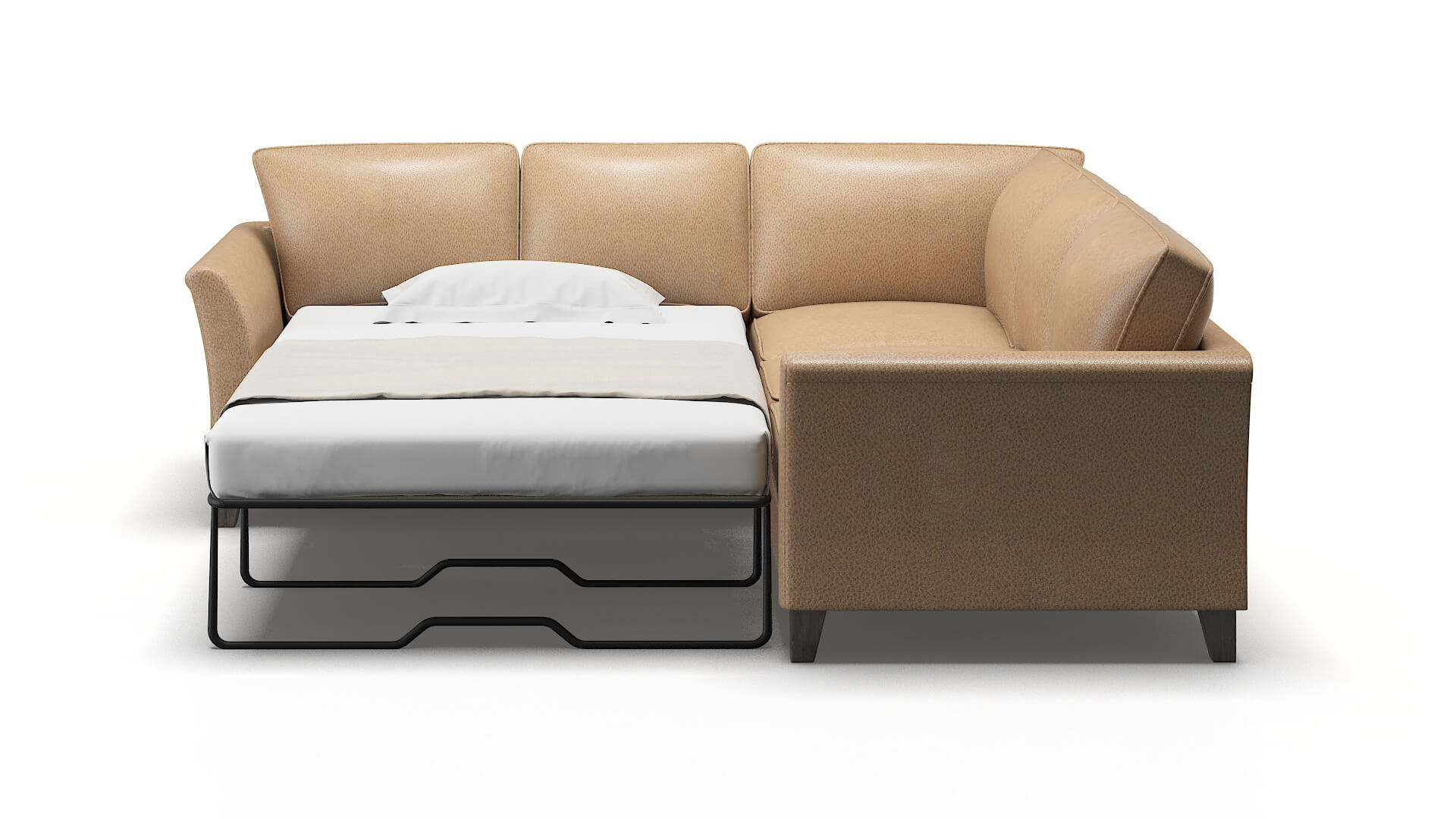 Cologne Ford Dune Sectional Sleeper Espresso legs 1