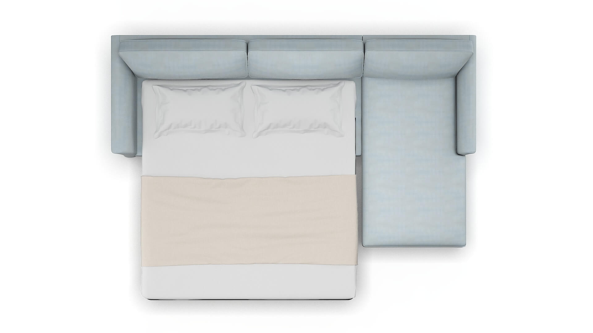 Cologne Hathaway Aqua Panel Sleeper Espresso legs 3