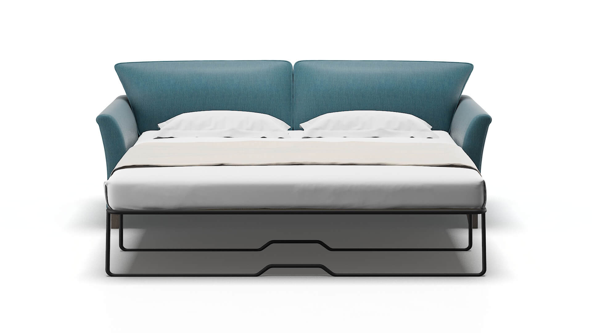 Cologne Hepburn Teal Sofa Sleeper Espresso legs 1
