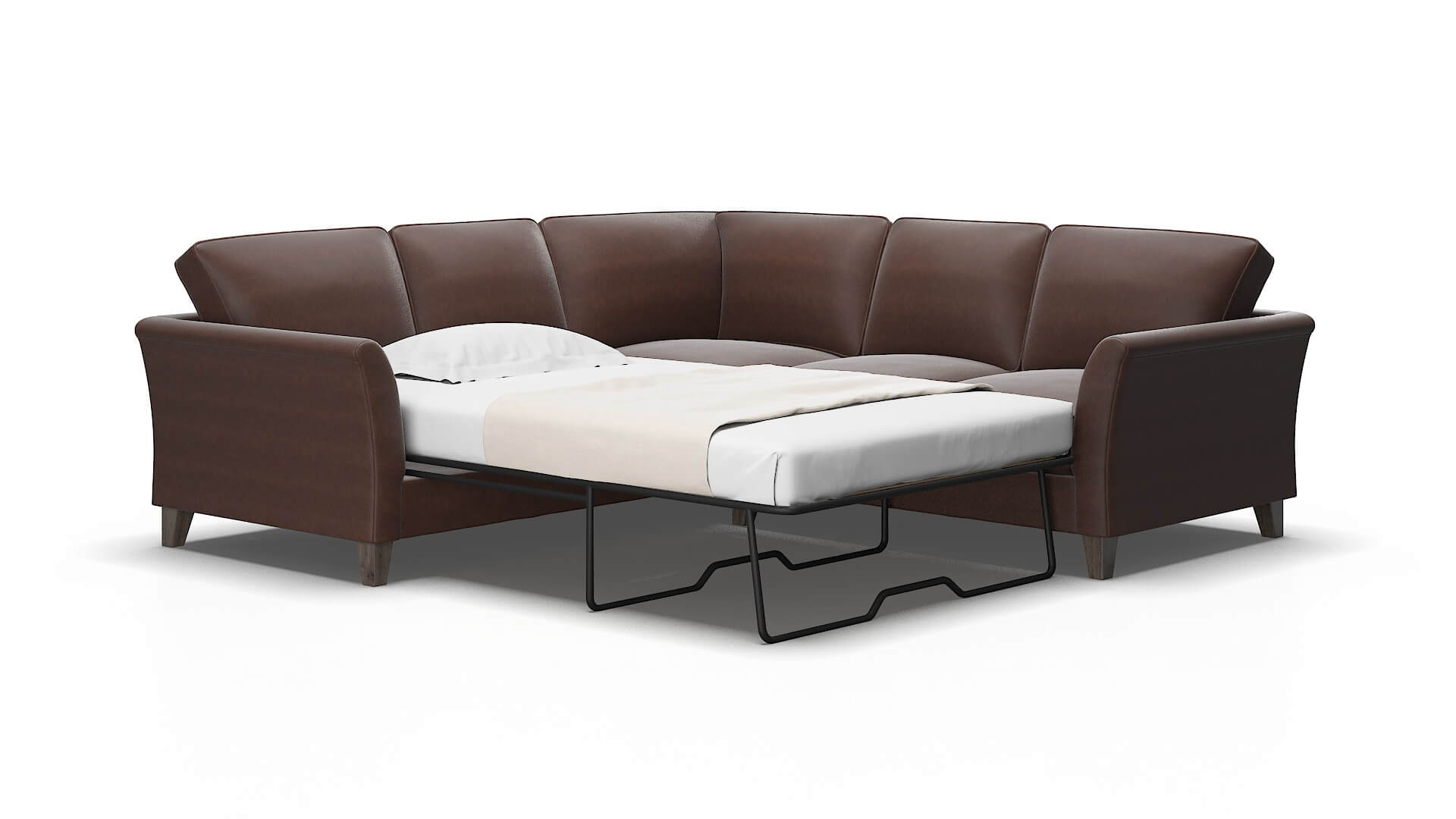 Cologne Insight cafe Sectional sleeper Espresso Legs  2