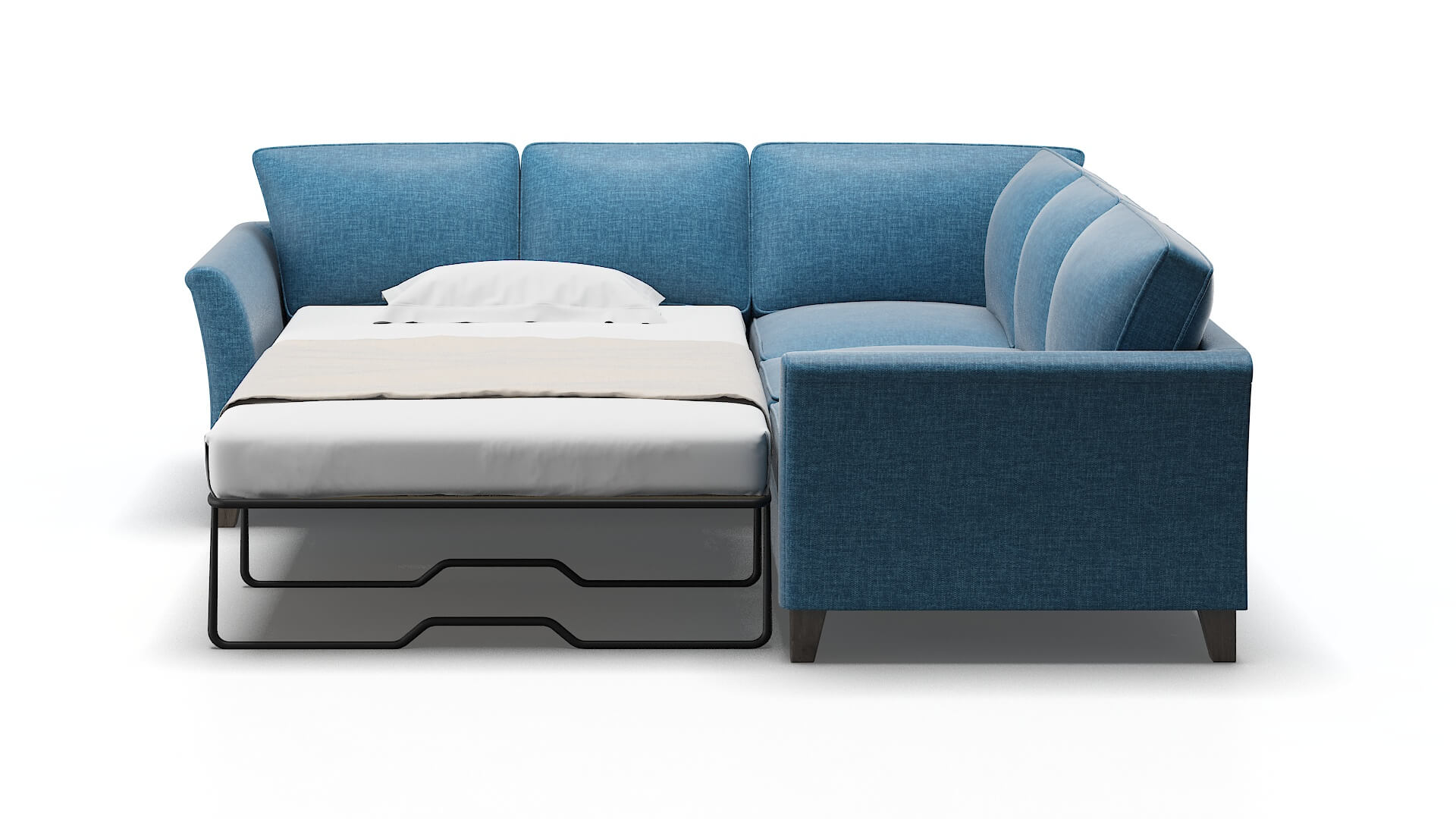 Cologne Keylargo Ocean Sectional Sleeper Espresso legs 1