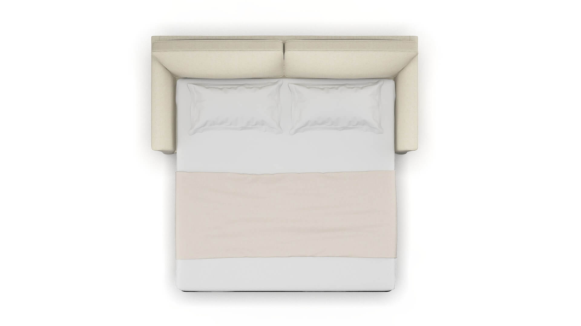 Cologne Lana Sand Sofa Sleeper Espresso legs 3