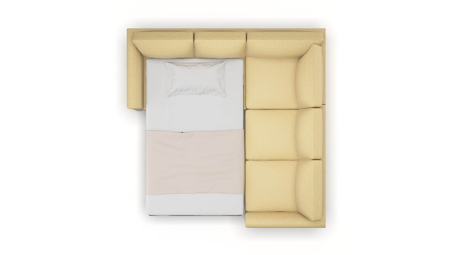 Cologne Malibu Maize Sectional Sleeper Espresso legs 3