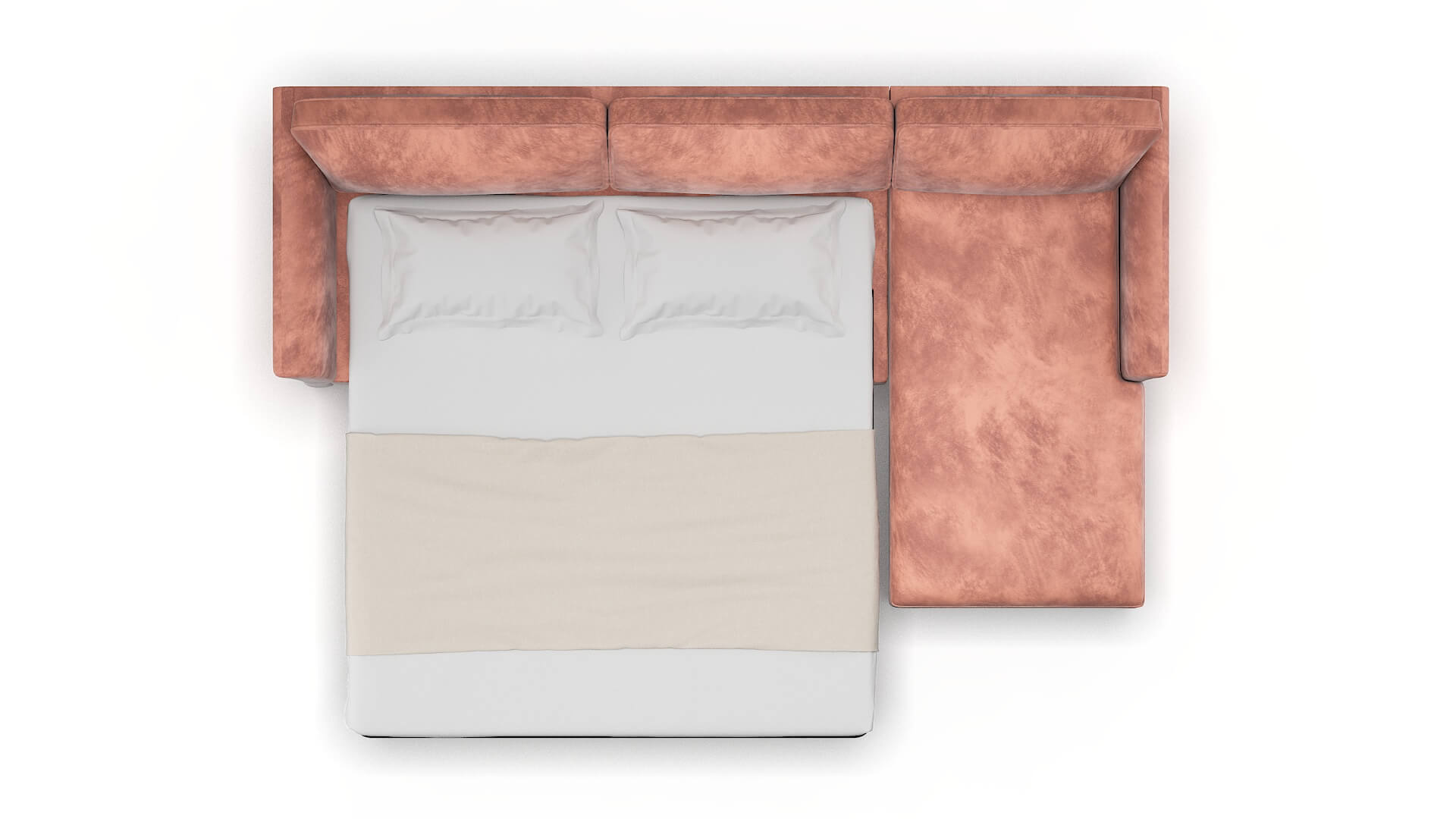 Cologne Naples Blush Panel Sleeper Espresso legs 3