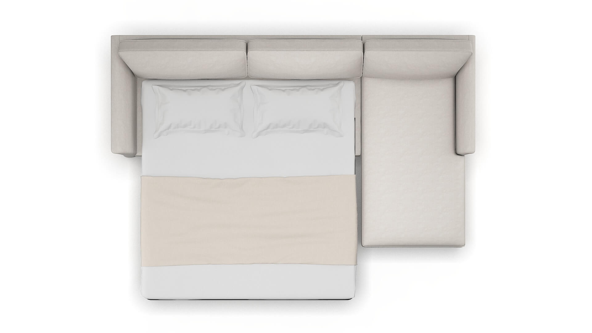 Cologne Noble Grey Panel Sleeper Espresso legs 3