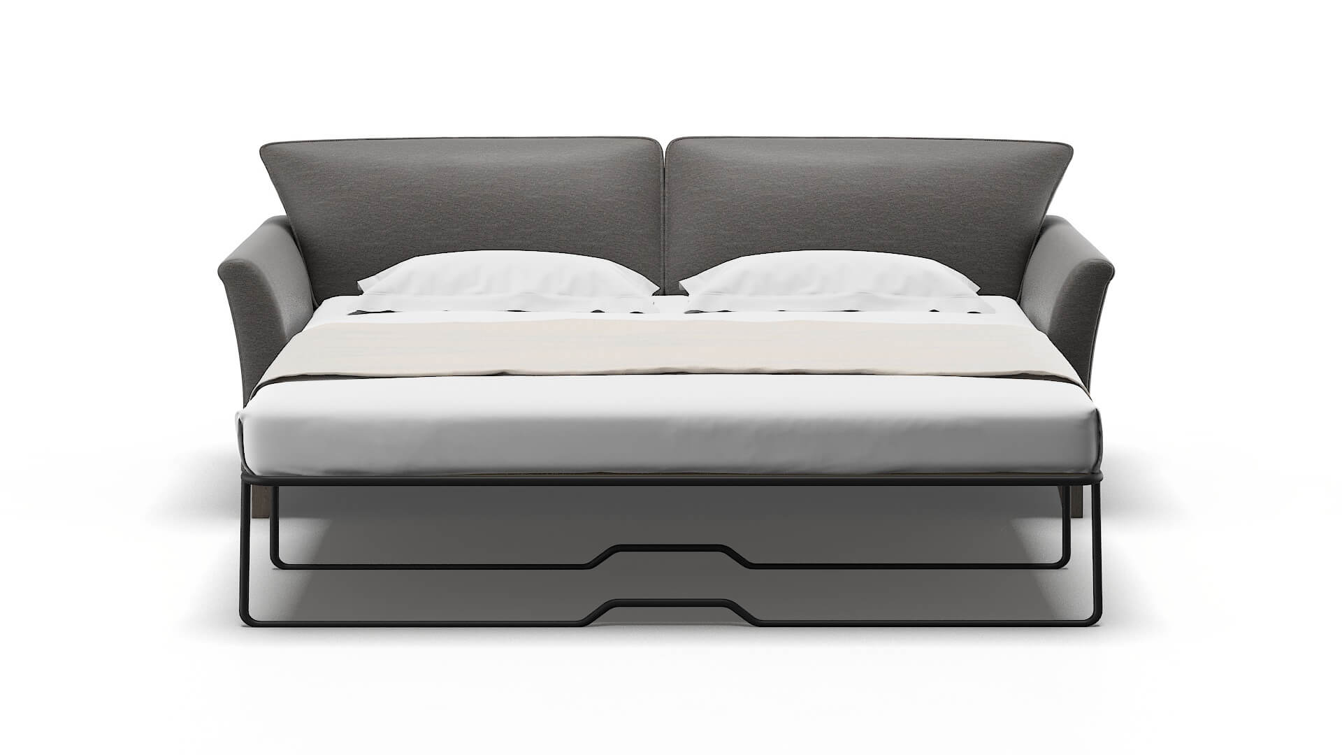 Cologne Oscar Grey Sofa Sleeper Espresso legs 1