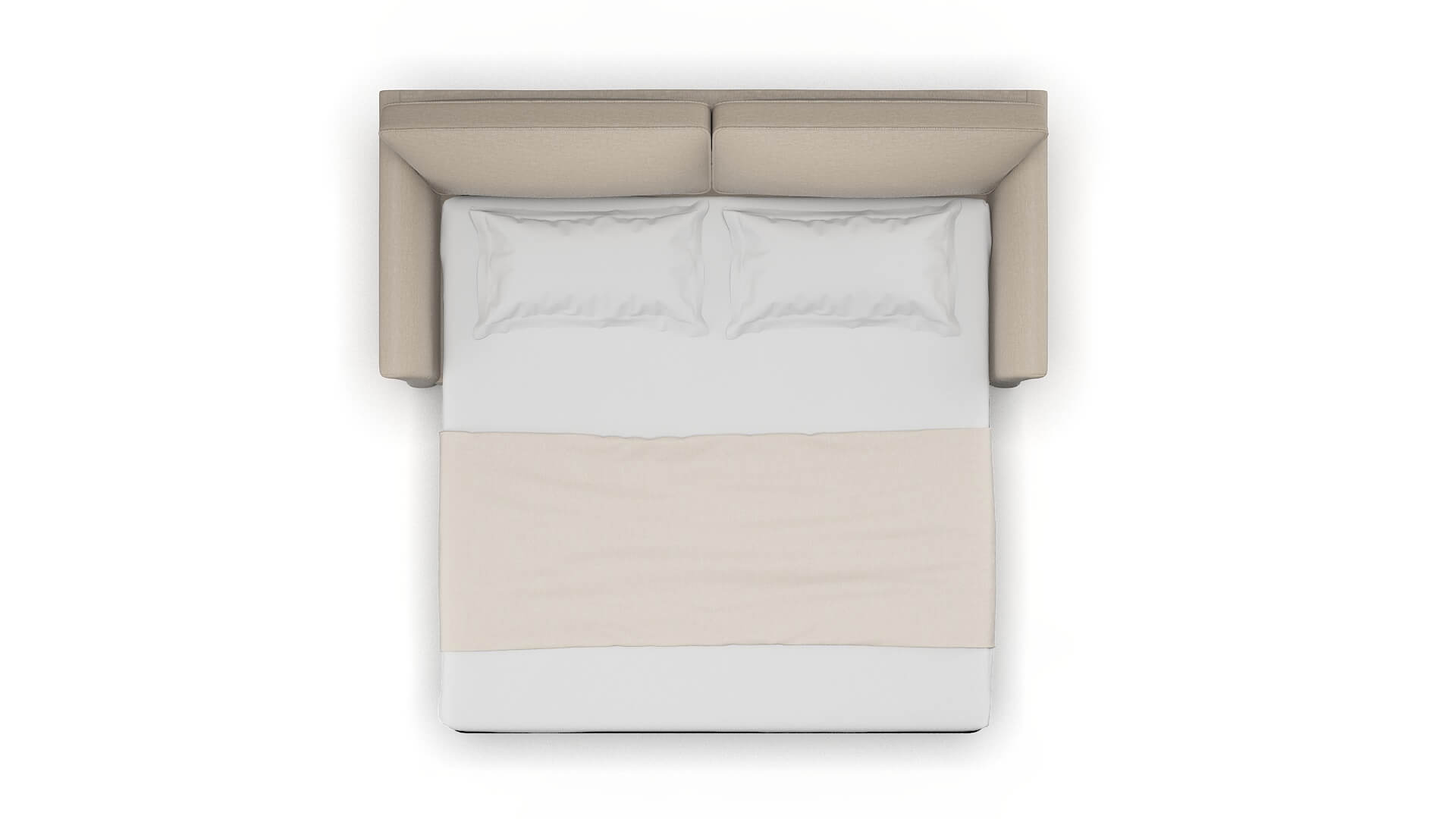 Cologne Oscar Linen Sofa Sleeper Espresso legs 3