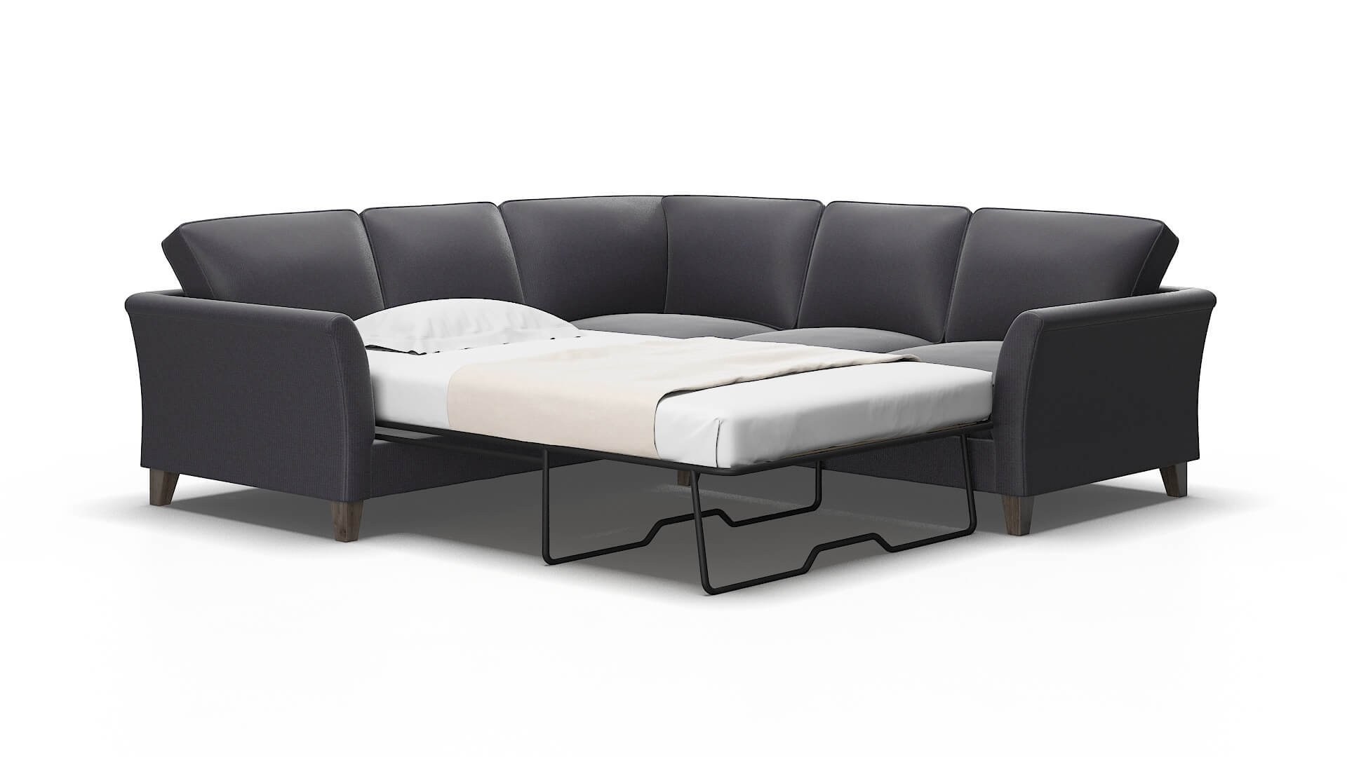 Cologne Parker Charcoal Sectional Sleeper 2