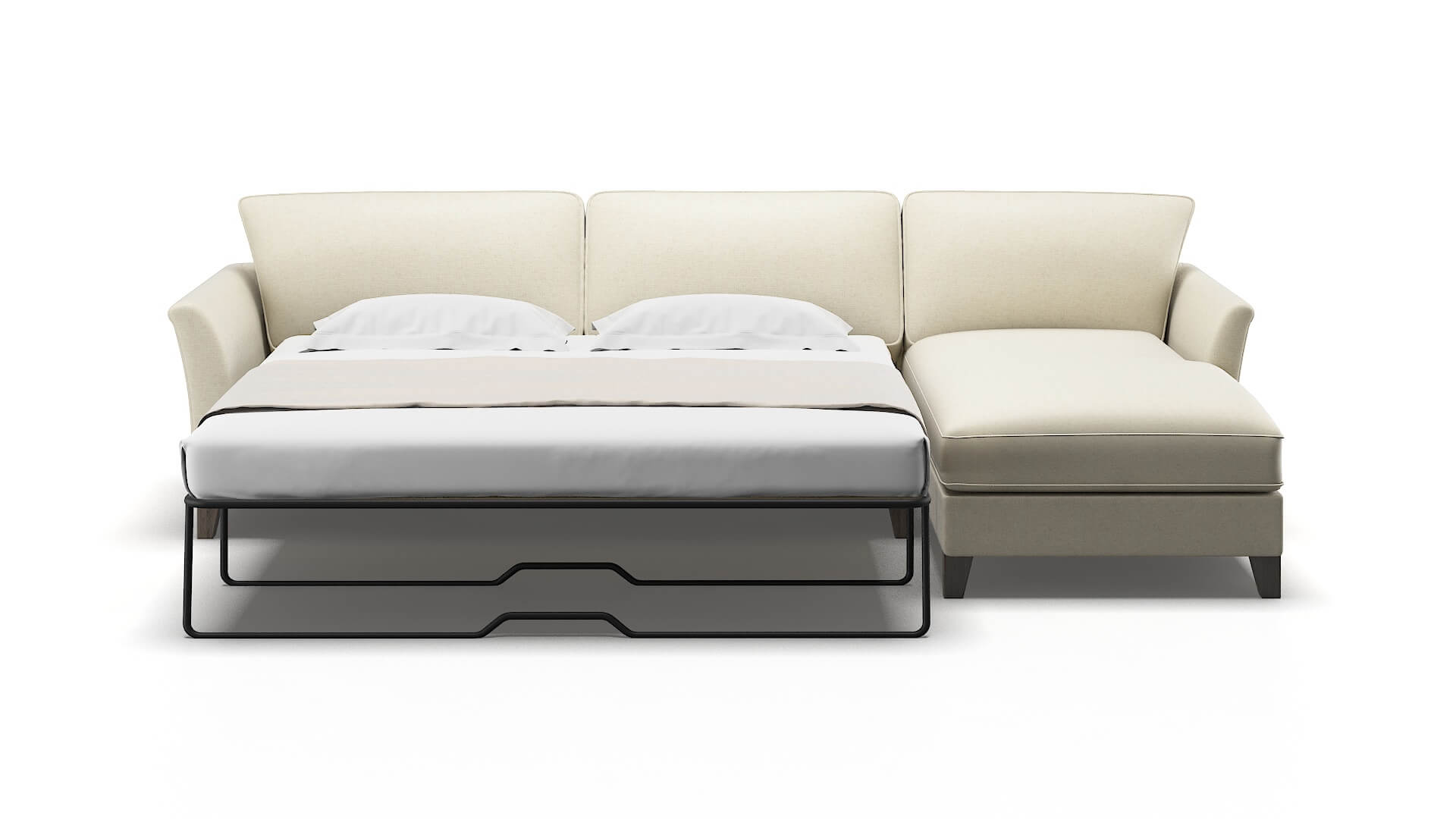 Cologne Phoenix Ivory Panel Sleeper Espresso legs 1