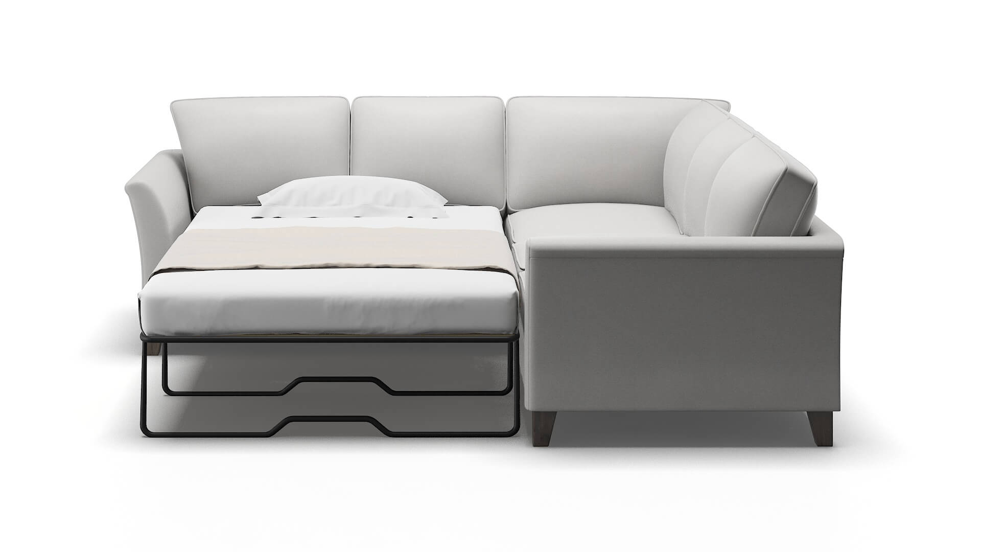 Cologne Prisma Steam Sectional Sleeper Espresso legs 1