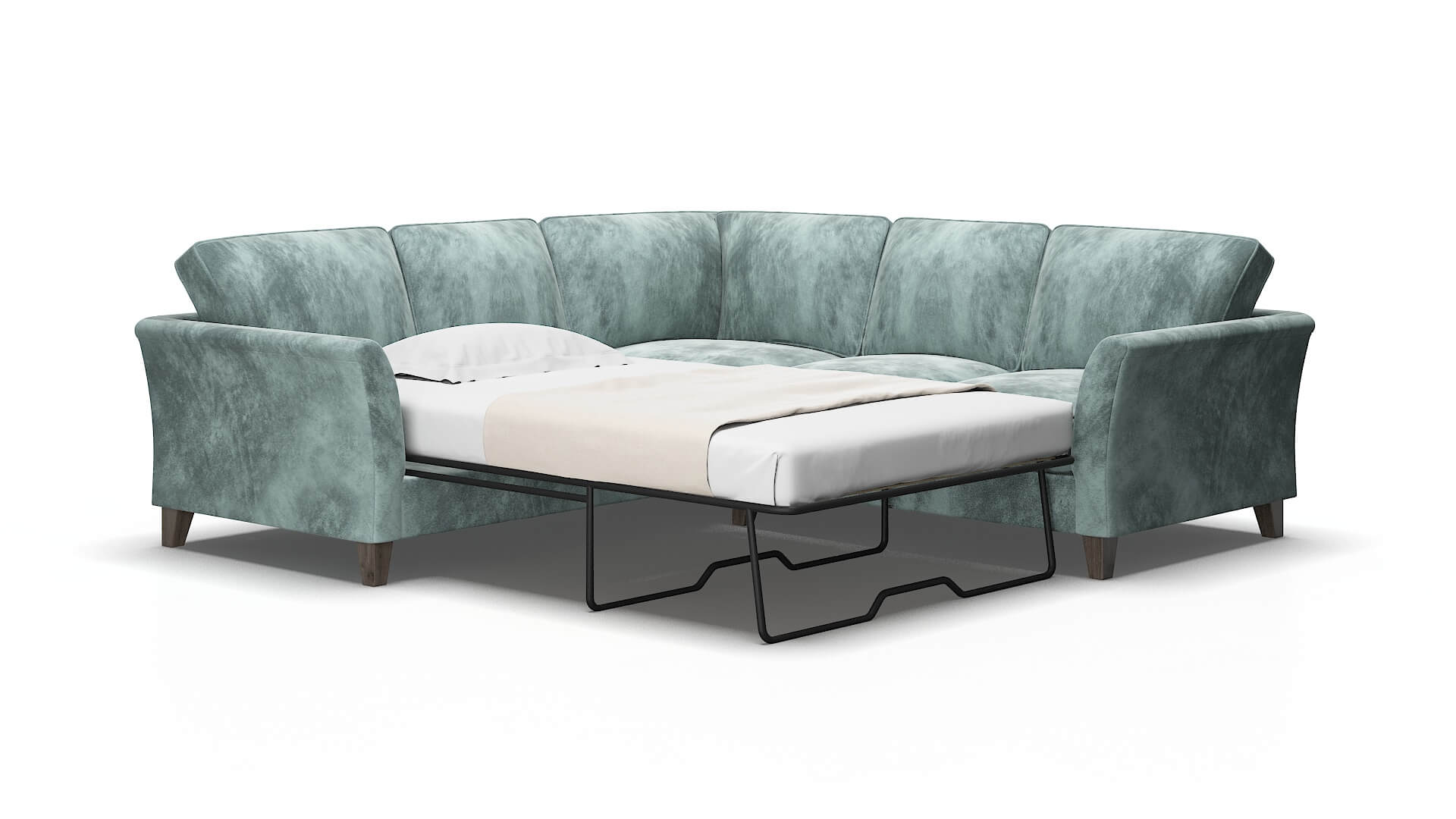 Cologne Royale cloud Sectional sleeper Espresso Legs  2