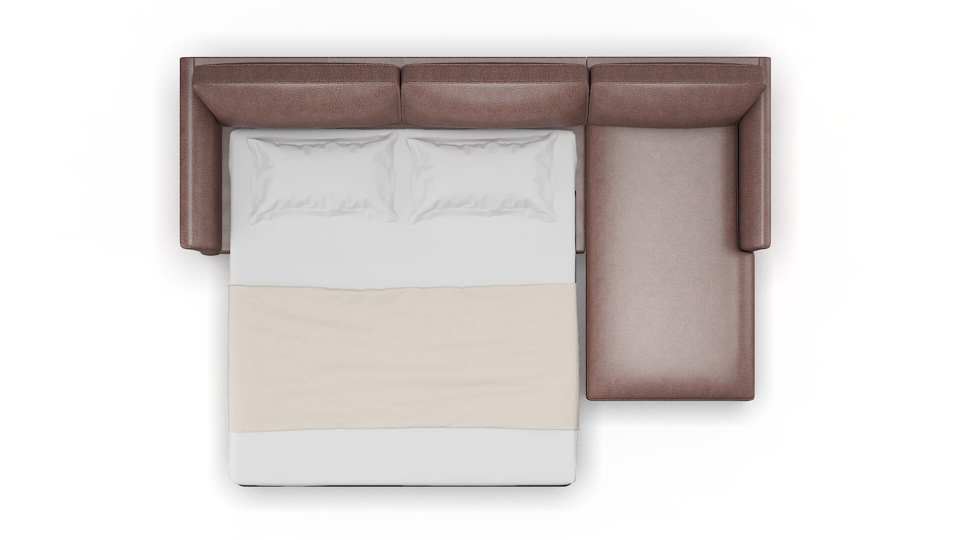 Cologne Royale Mocha Panel Sleeper Espresso legs 3