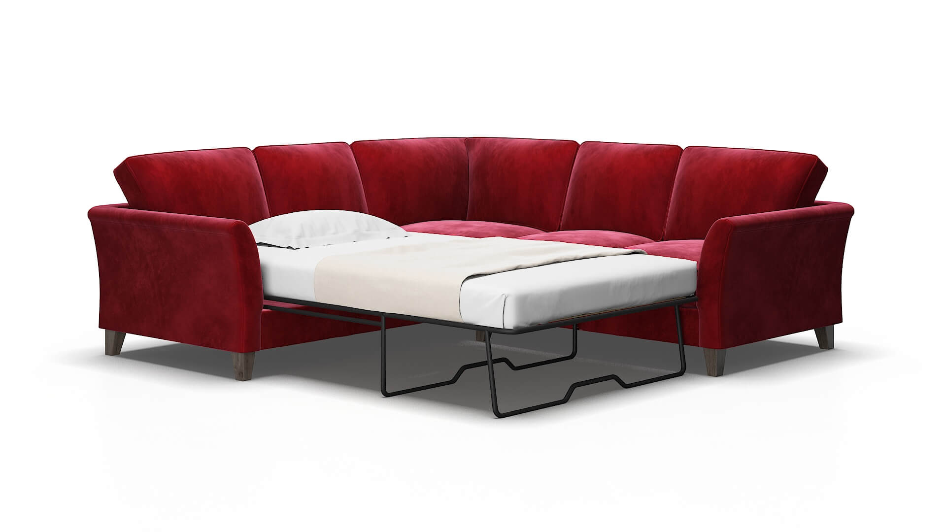 Cologne Royale Ruby Sectional Sleeper Espresso legs 2