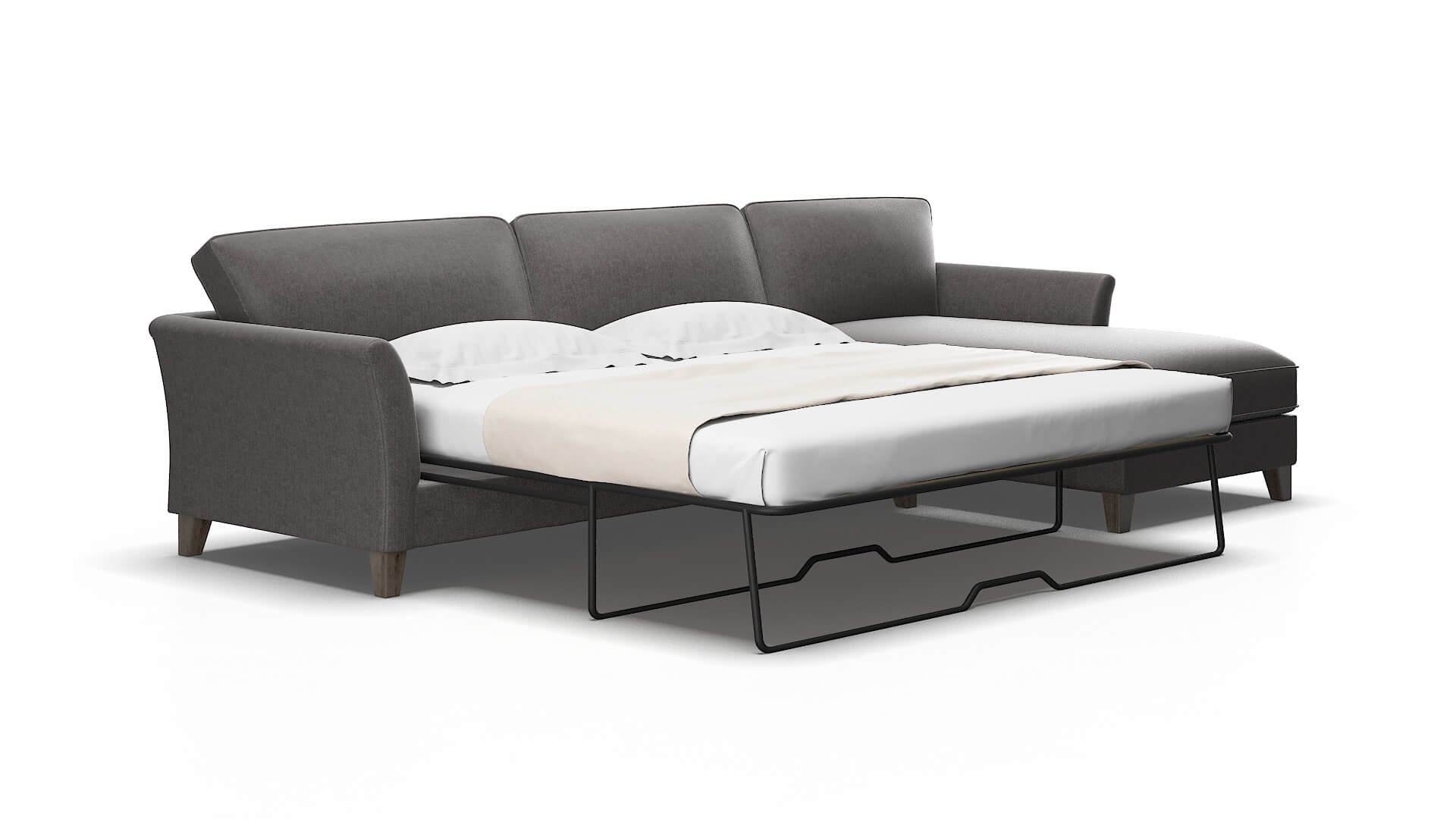 Cologne Sasha grey Panel sleeper Espresso Legs  2