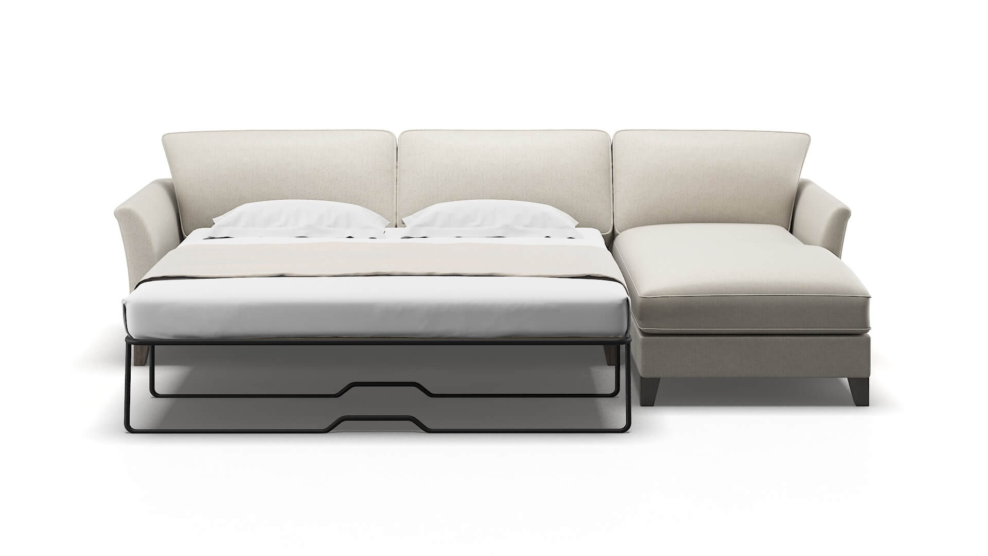 Cologne Sasha Linen Panel Sleeper Espresso legs 1