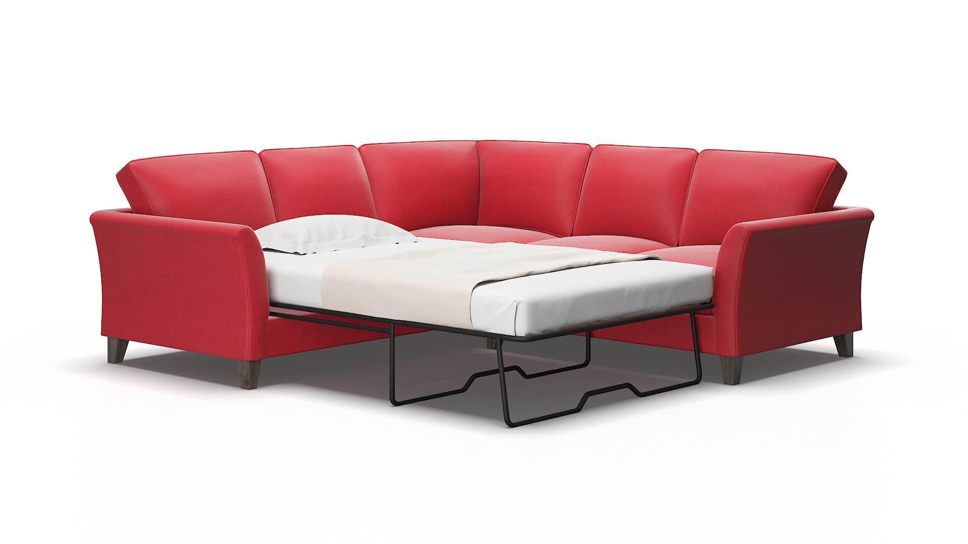 Cologne Sorrento berry Sectional sleeper Espresso Legs  2