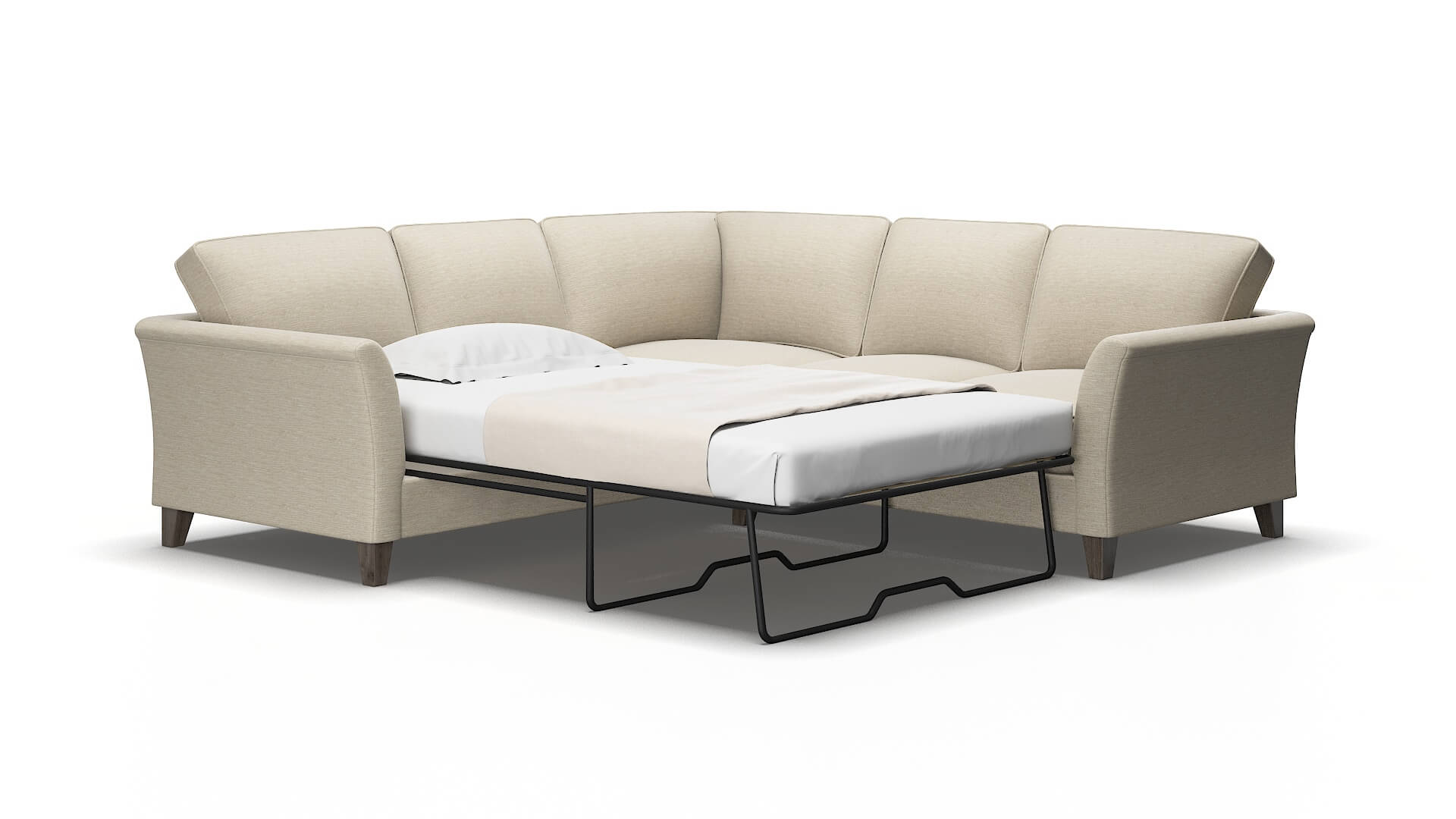 Cologne Sosoftness 72 Sectional sleeper Espresso Legs  2