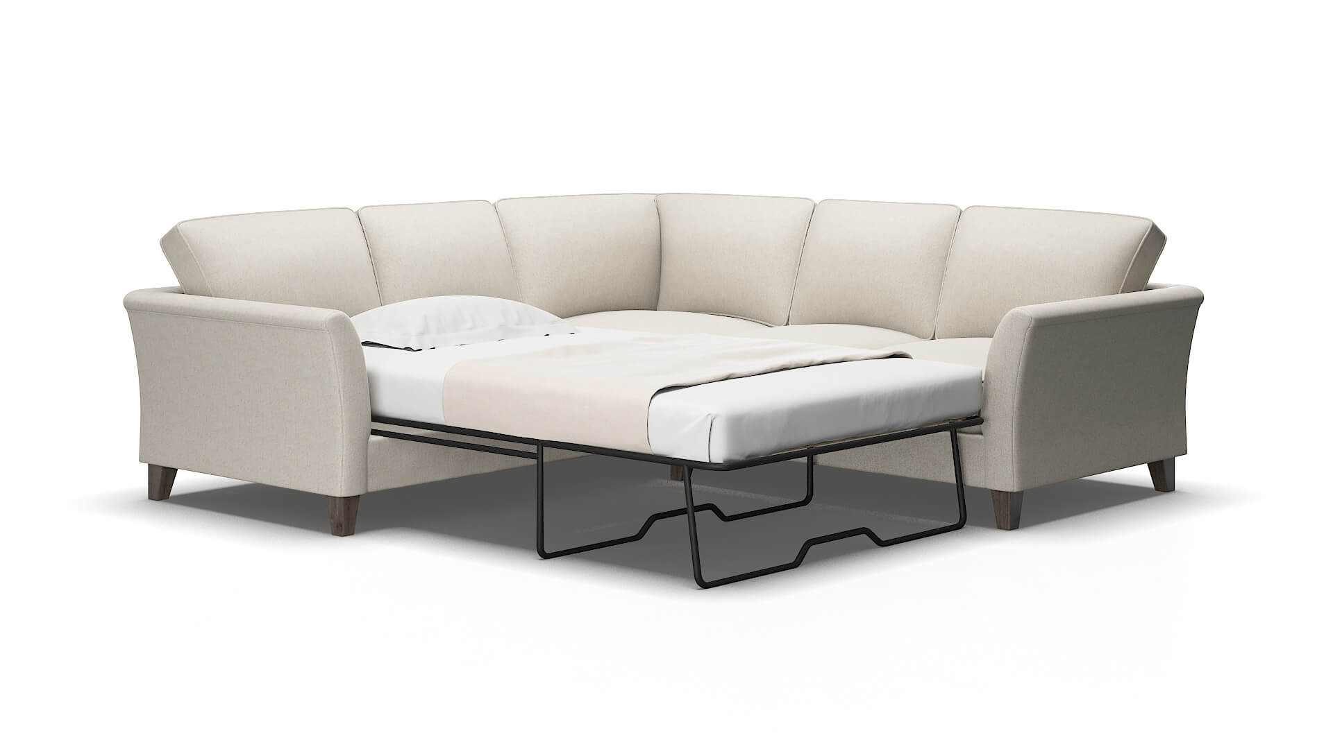 Cologne Terrain natural Sectional sleeper Espresso Legs  2