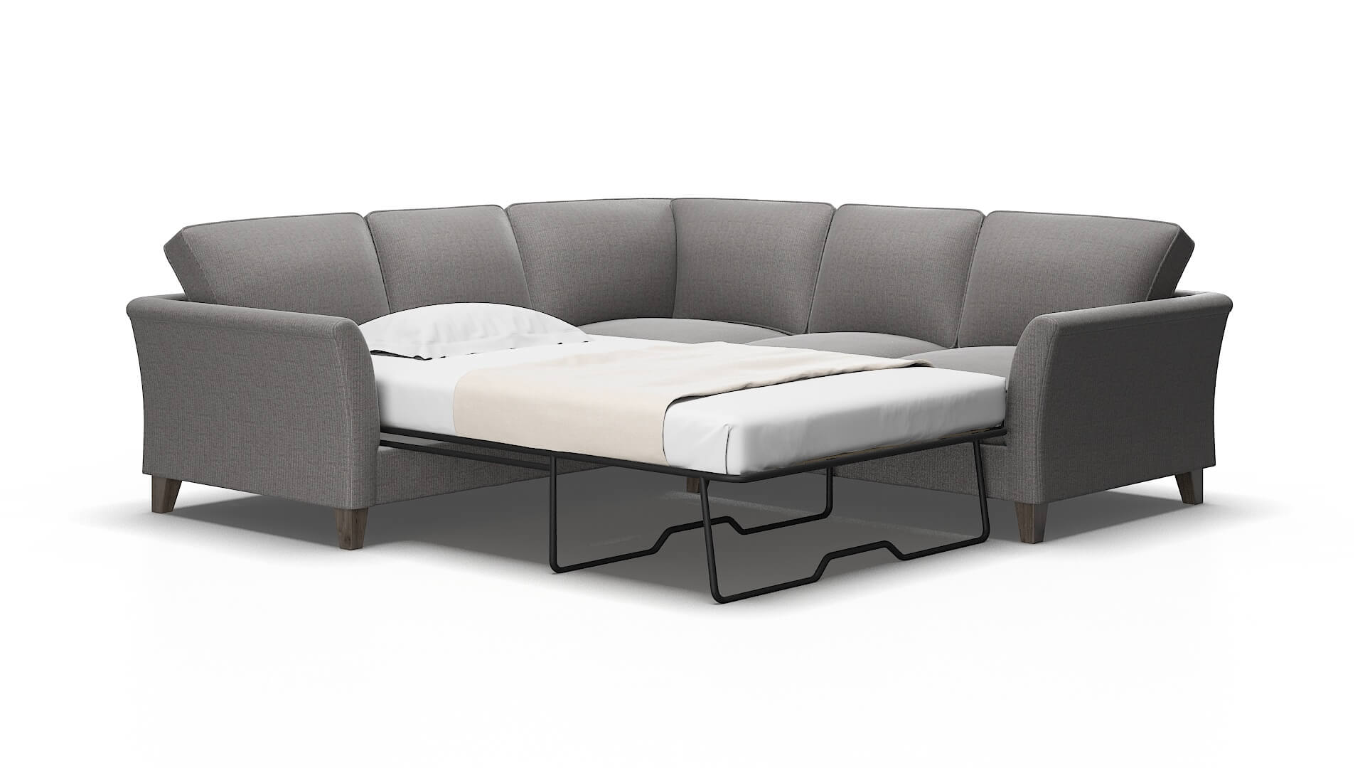 Cologne Terrain oatmeal Sectional sleeper Espresso Legs  2