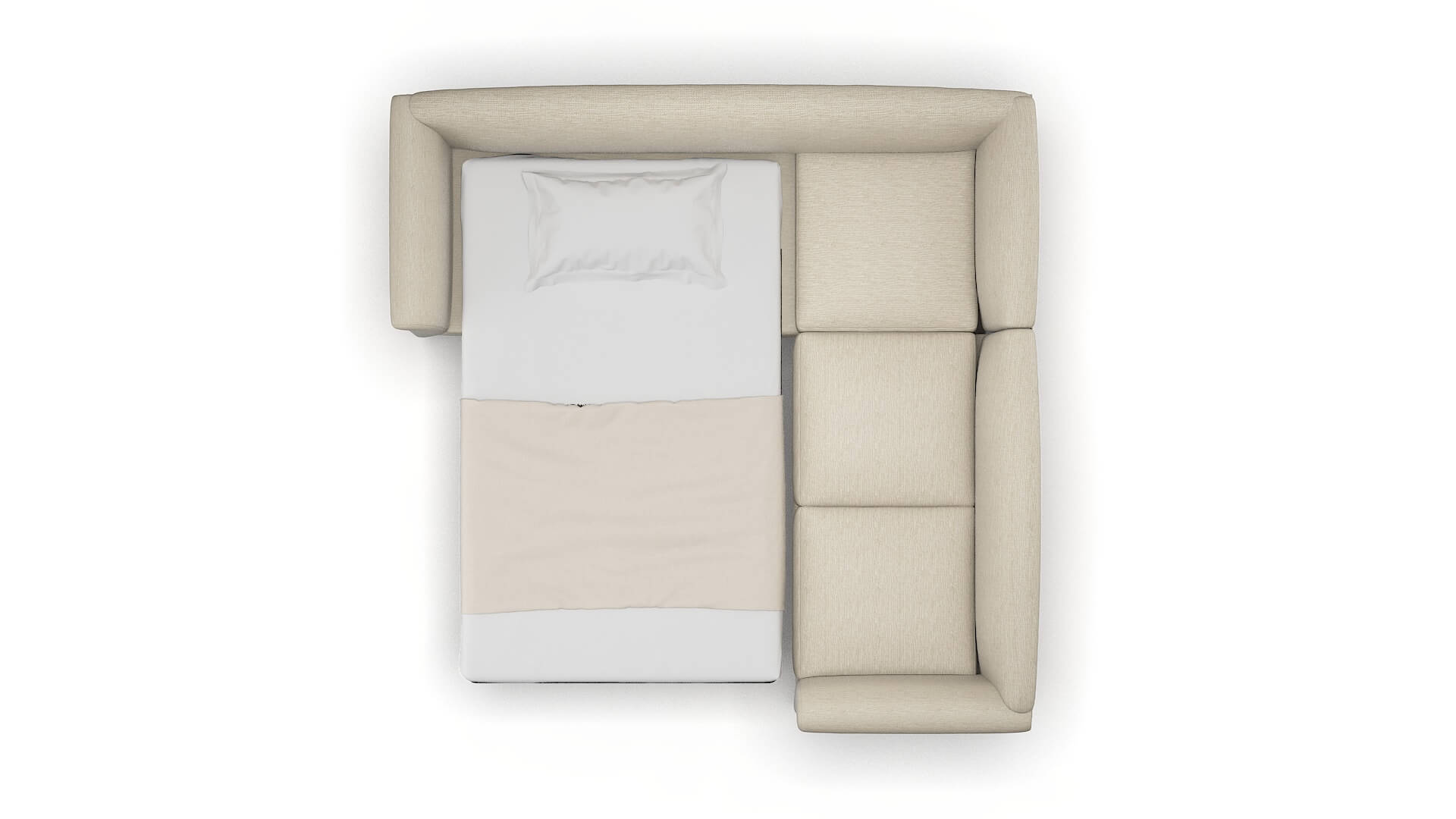 Crete Avenger Pumice Sectional Sleeper Espresso legs 3