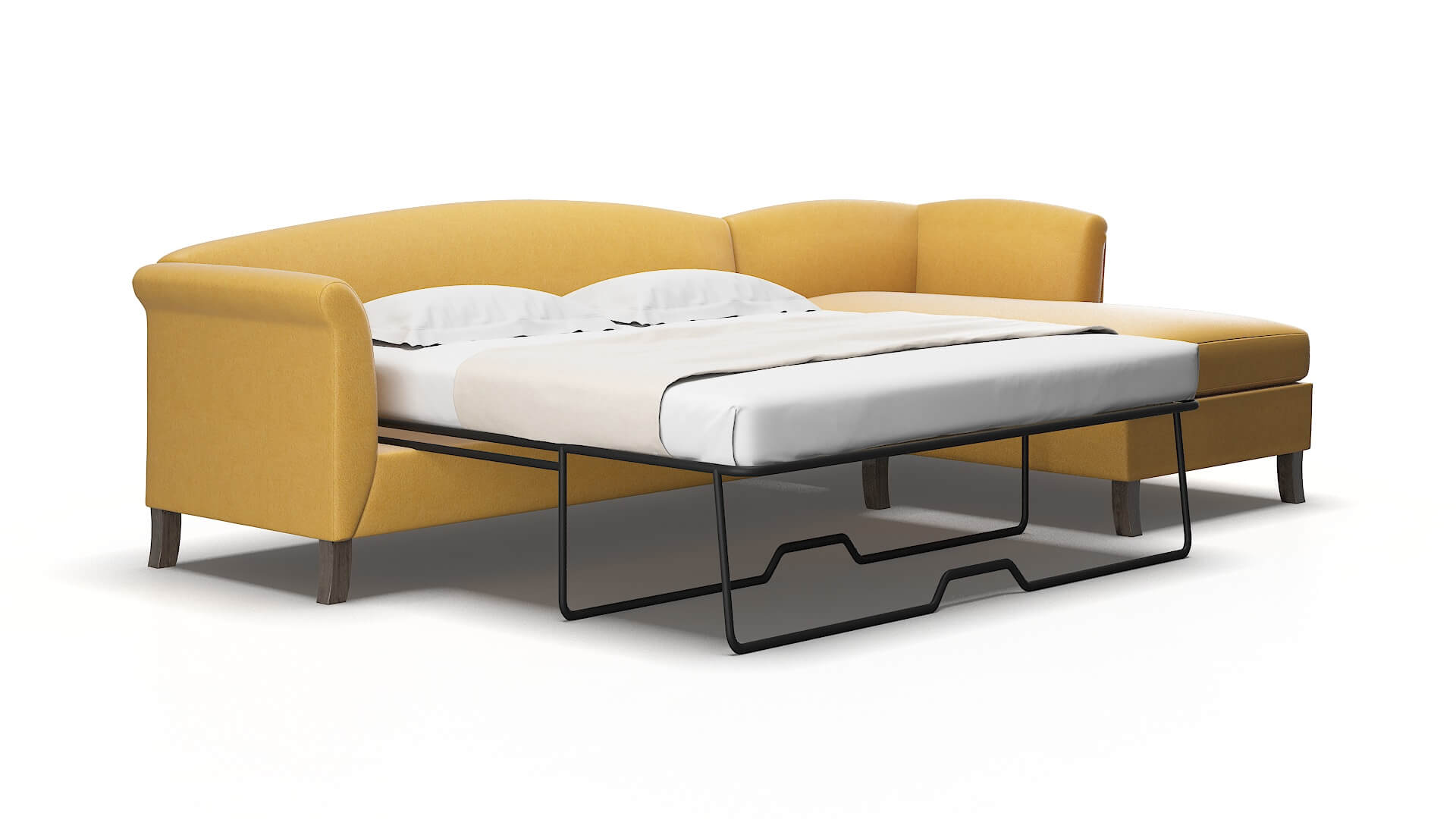 Crete Bella amber Panel sleeper Espresso Legs  2