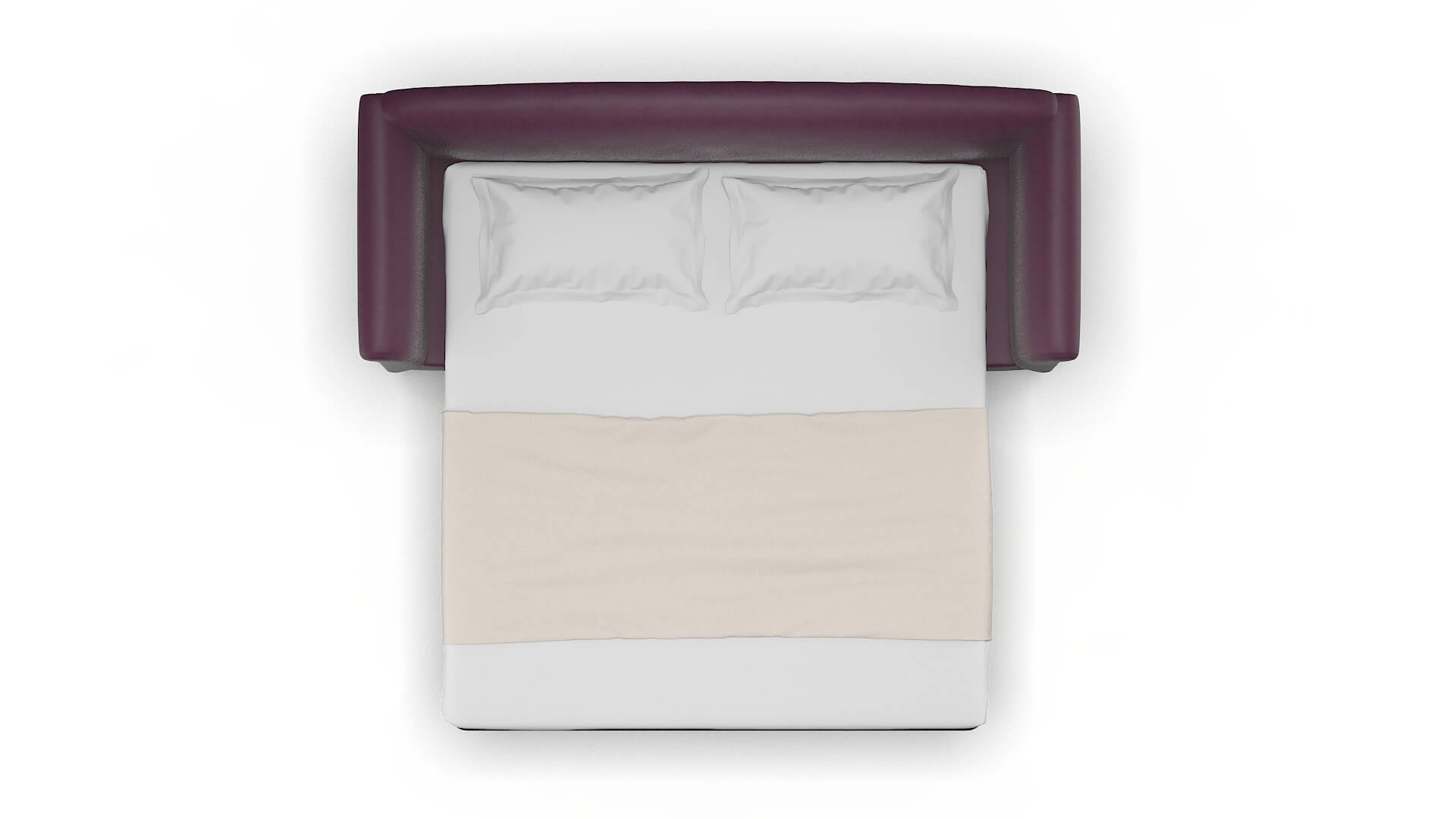 Crete Bella Aubergine Sofa Sleeper Espresso legs 3