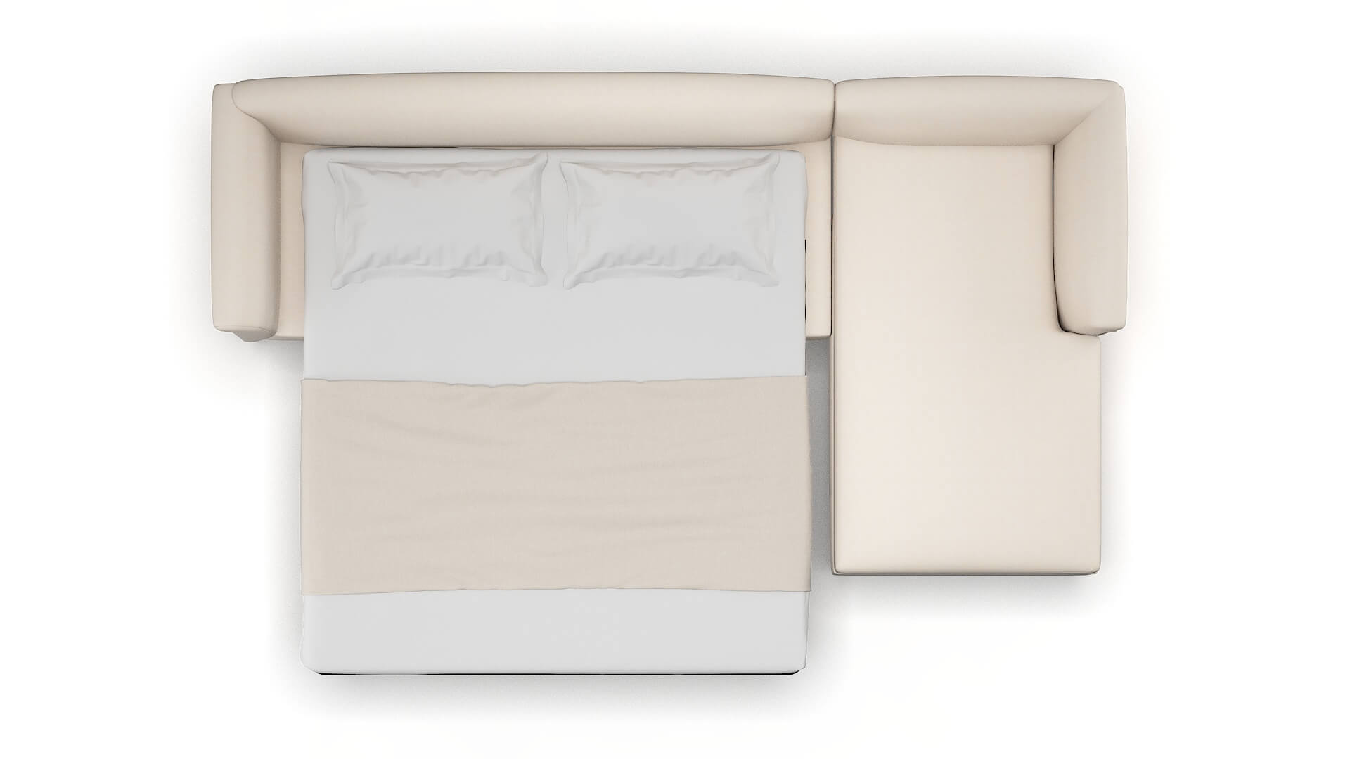 Crete Bella Buckwheat Panel Sleeper Espresso legs 3