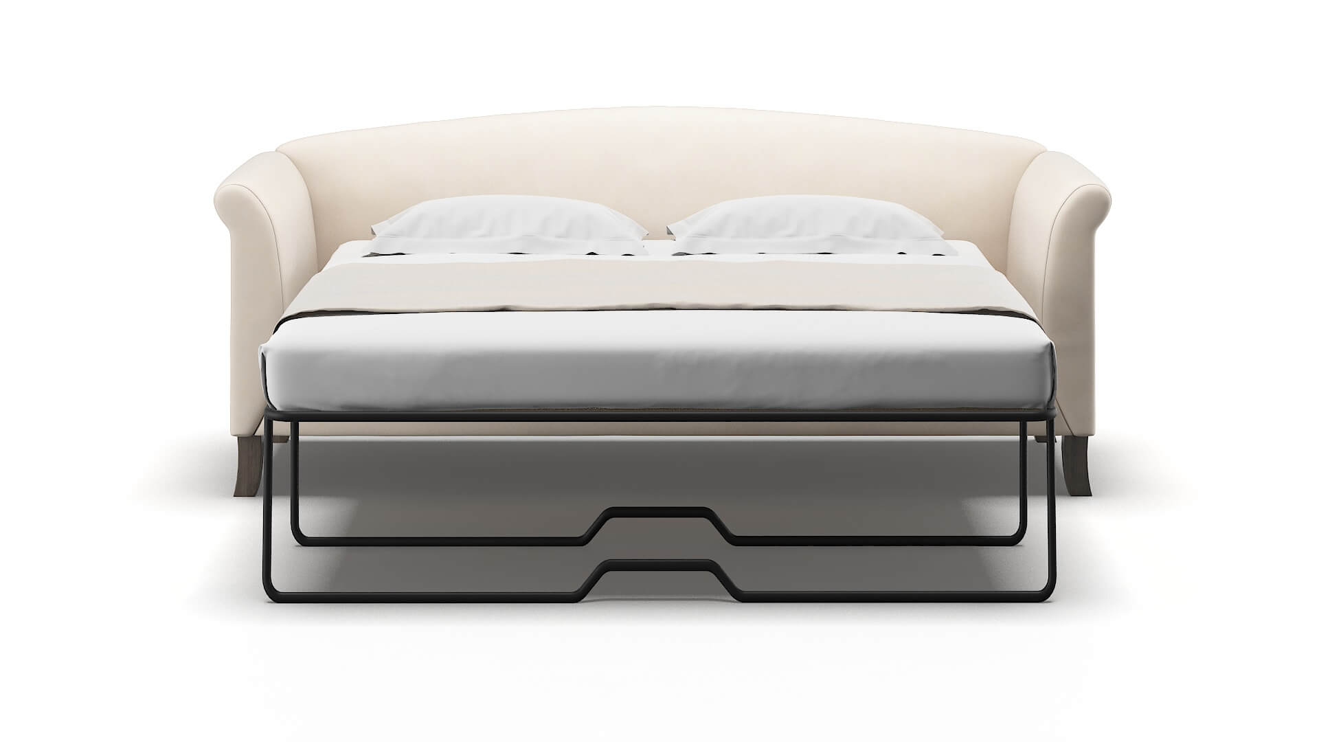 Crete Bella Buckwheat Sofa Sleeper Espresso legs 1