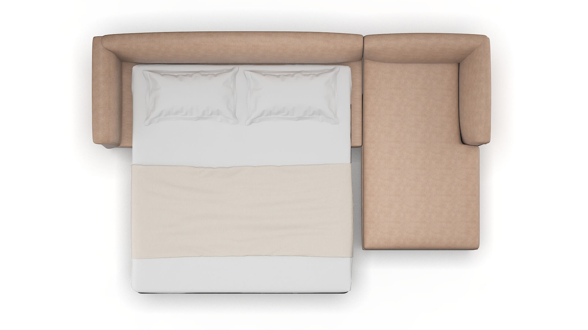 Crete Bella Cocoa Panel Sleeper Espresso legs 3