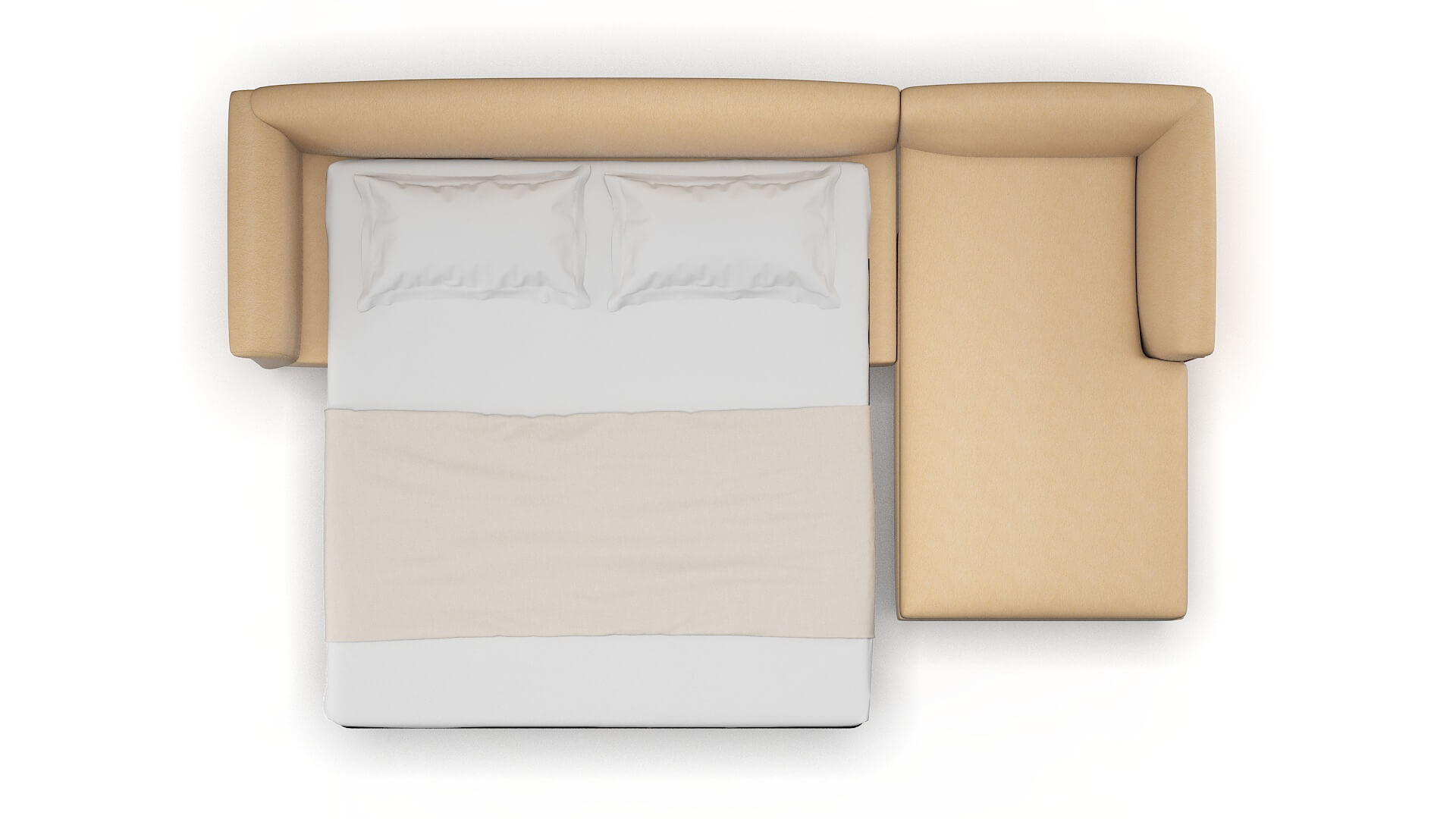 Crete Bella Coffee Panel Sleeper Espresso legs 3