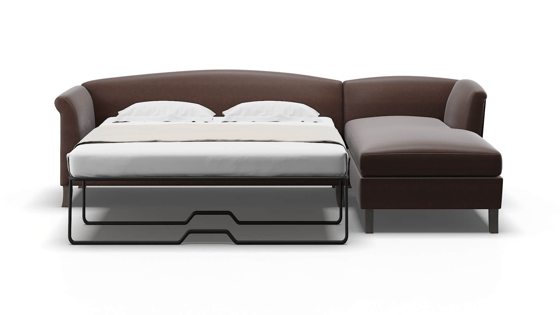 Crete Bella Espresso Panel Sleeper Espresso legs 1