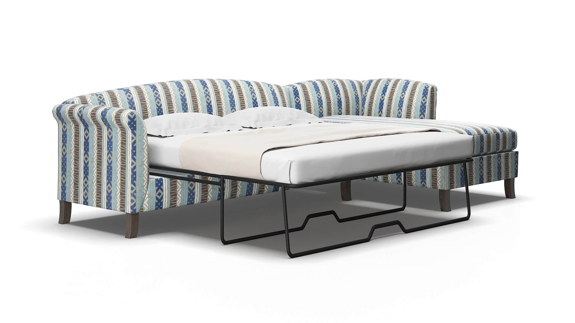 Crete Bodhi Indigo Panel Sleeper Espresso legs 2