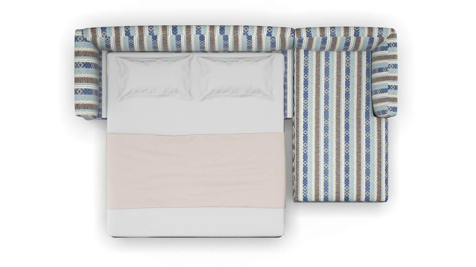 Crete Bodhi Indigo Panel Sleeper Espresso legs 3