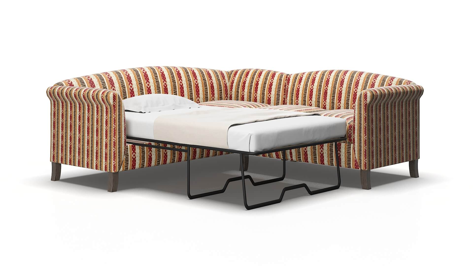 Crete Bodhi Tango Sectional Sleeper Espresso legs 2