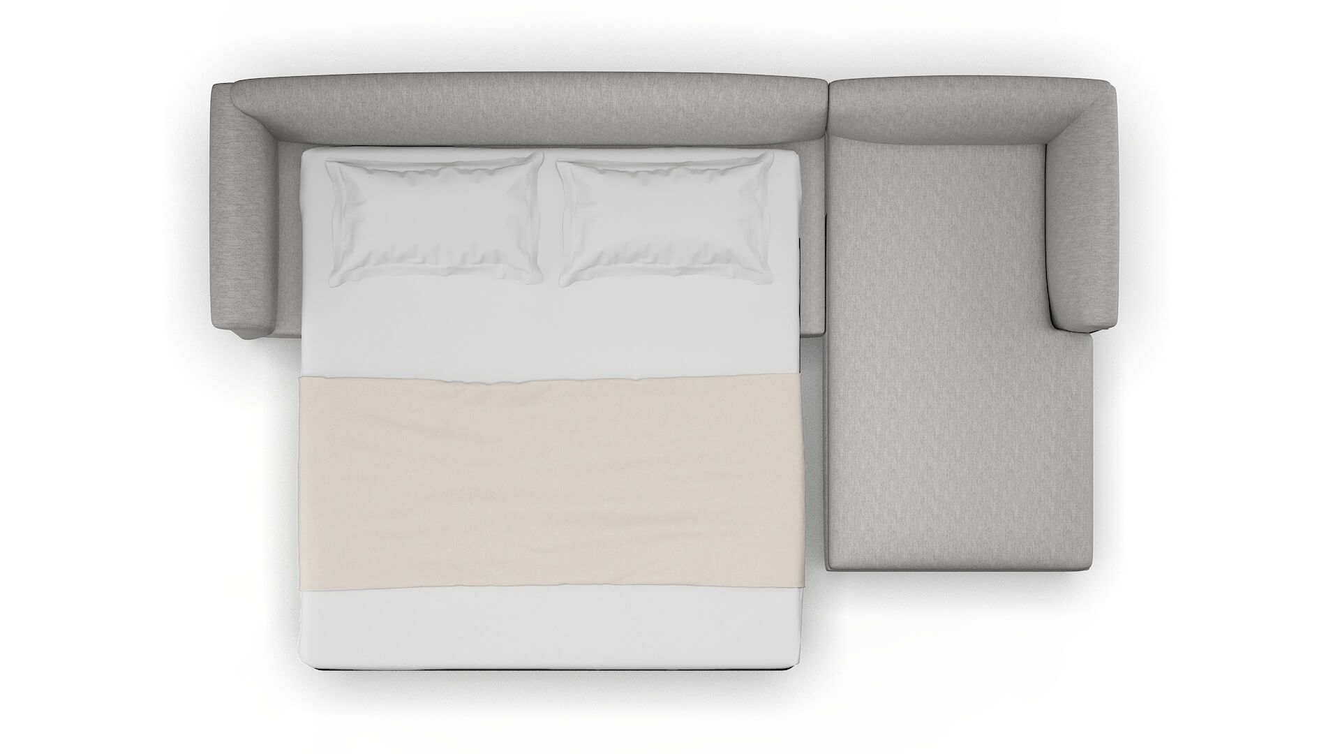 Crete Bungalow Graphite Panel Sleeper Espresso legs 3