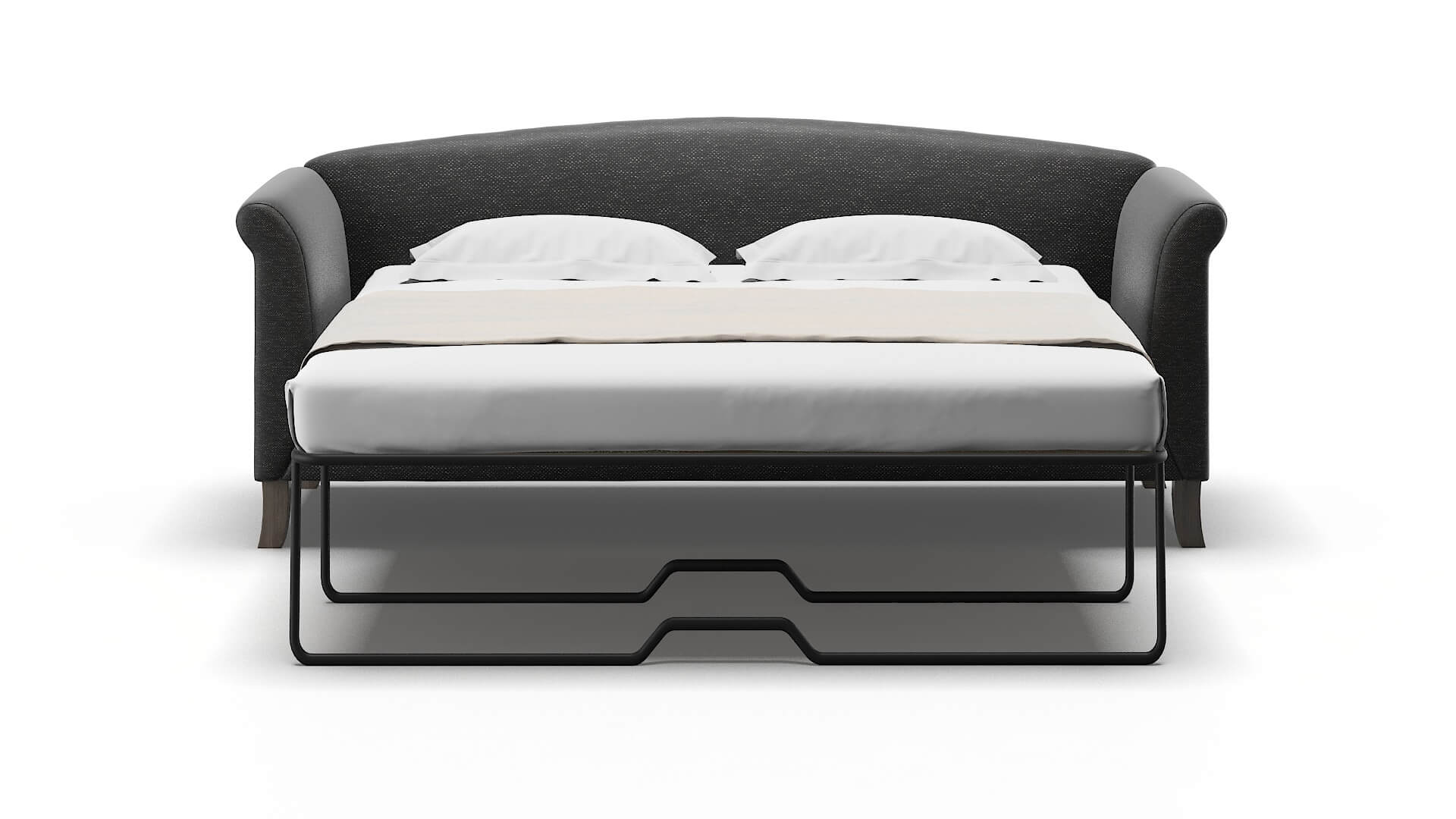 Crete Chance Denim Sofa Sleeper Espresso legs 1