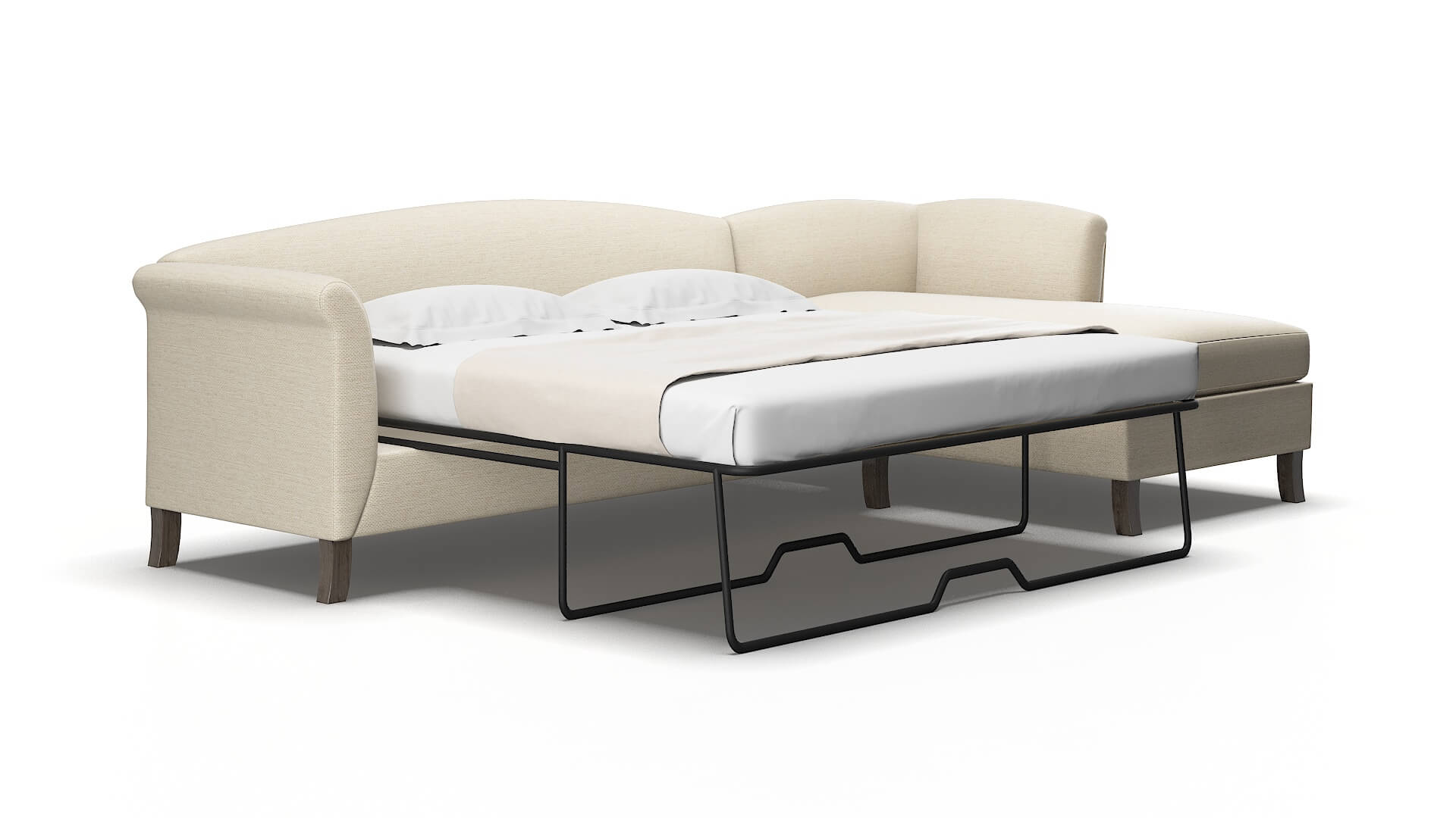 Crete Chance Sand Panel Sleeper Espresso legs 2