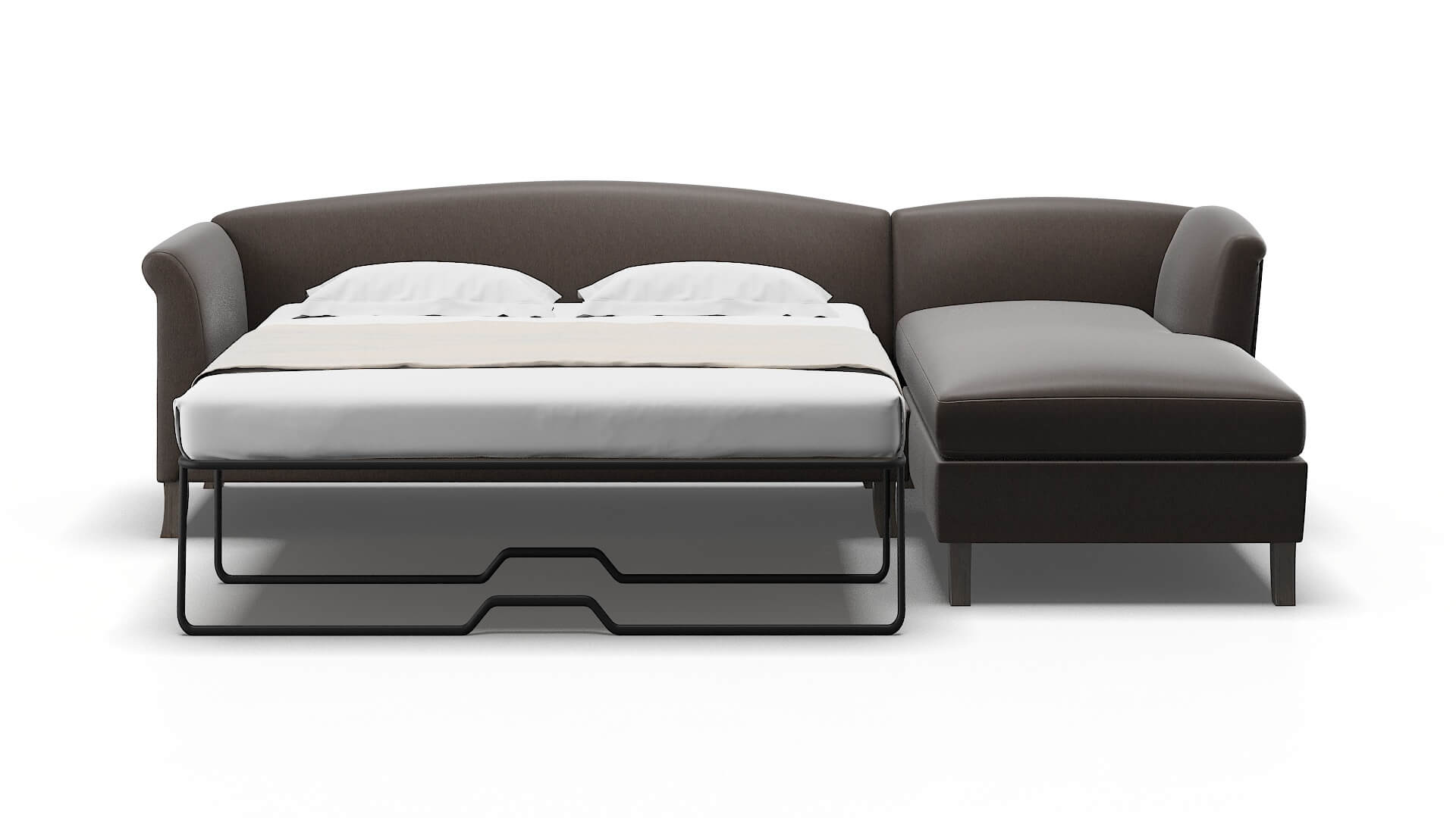 Crete Cosmo Chocolate Panel Sleeper Espresso legs 1