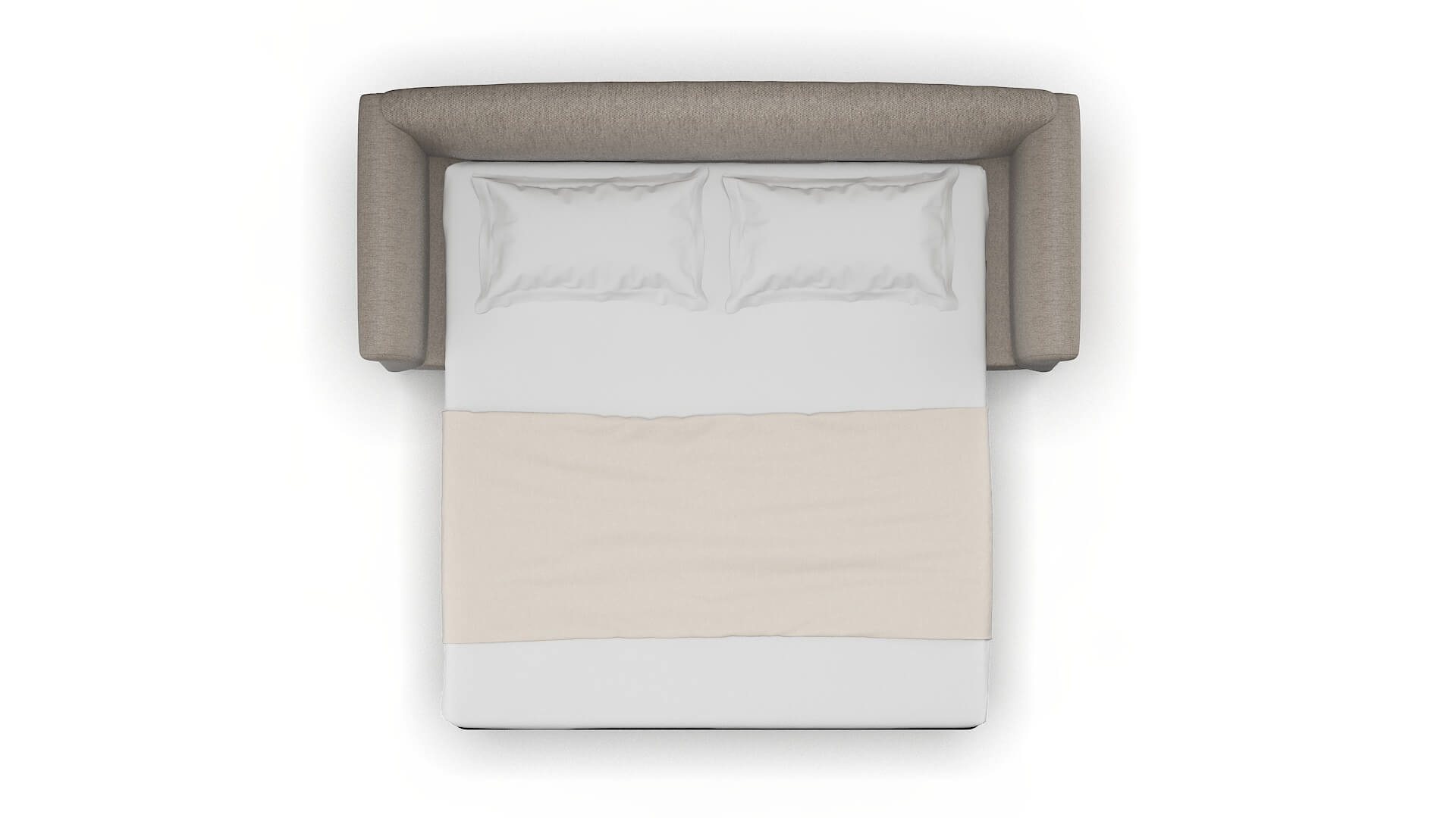 Crete Cosmo Taupe Sofa Sleeper Espresso legs 3